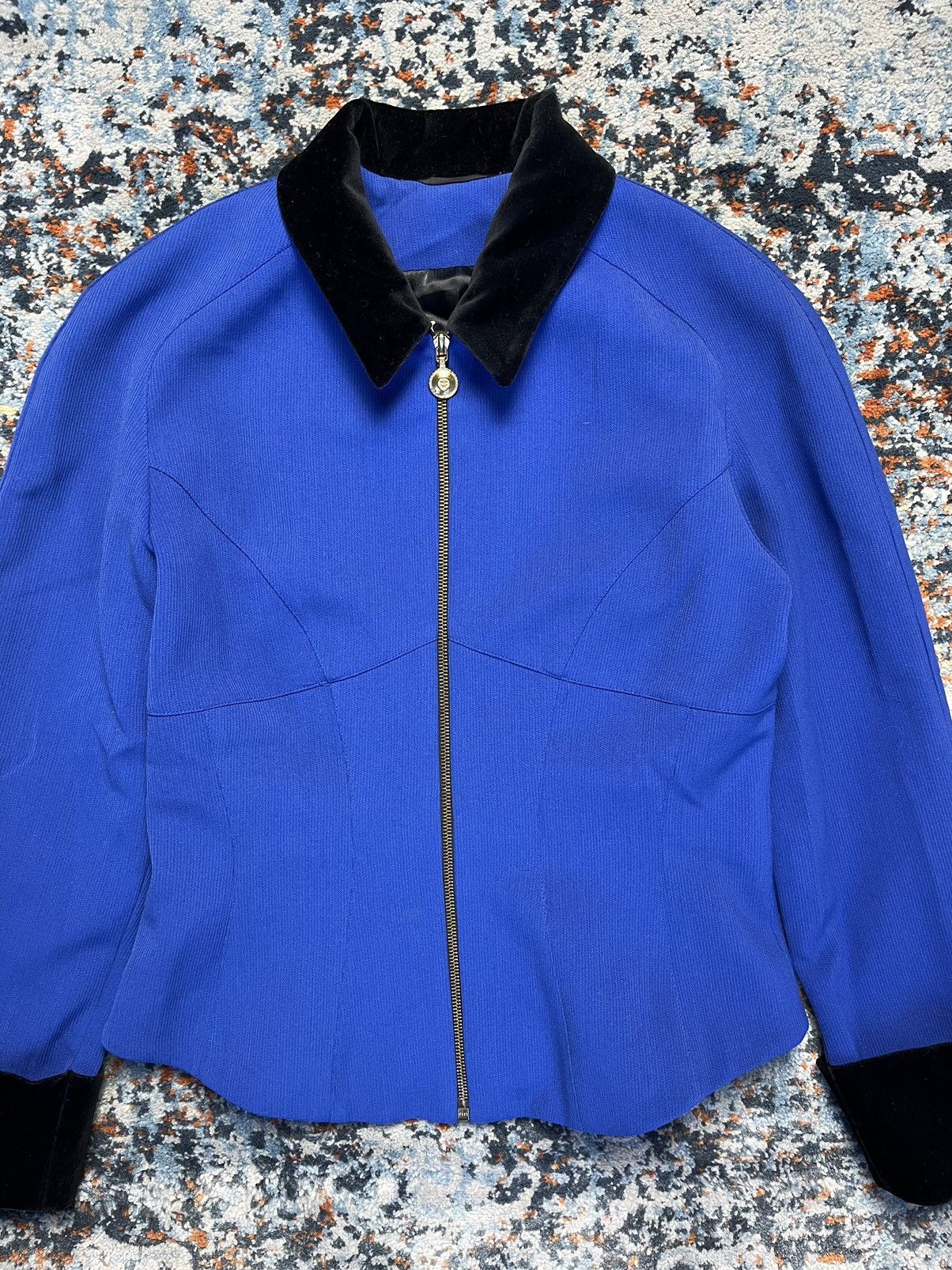 MCM × Vintage Vintage 80s MCM velvet elements blazer avant-garde design Size M / US 6-8 / IT 42-44 - 6 Thumbnail