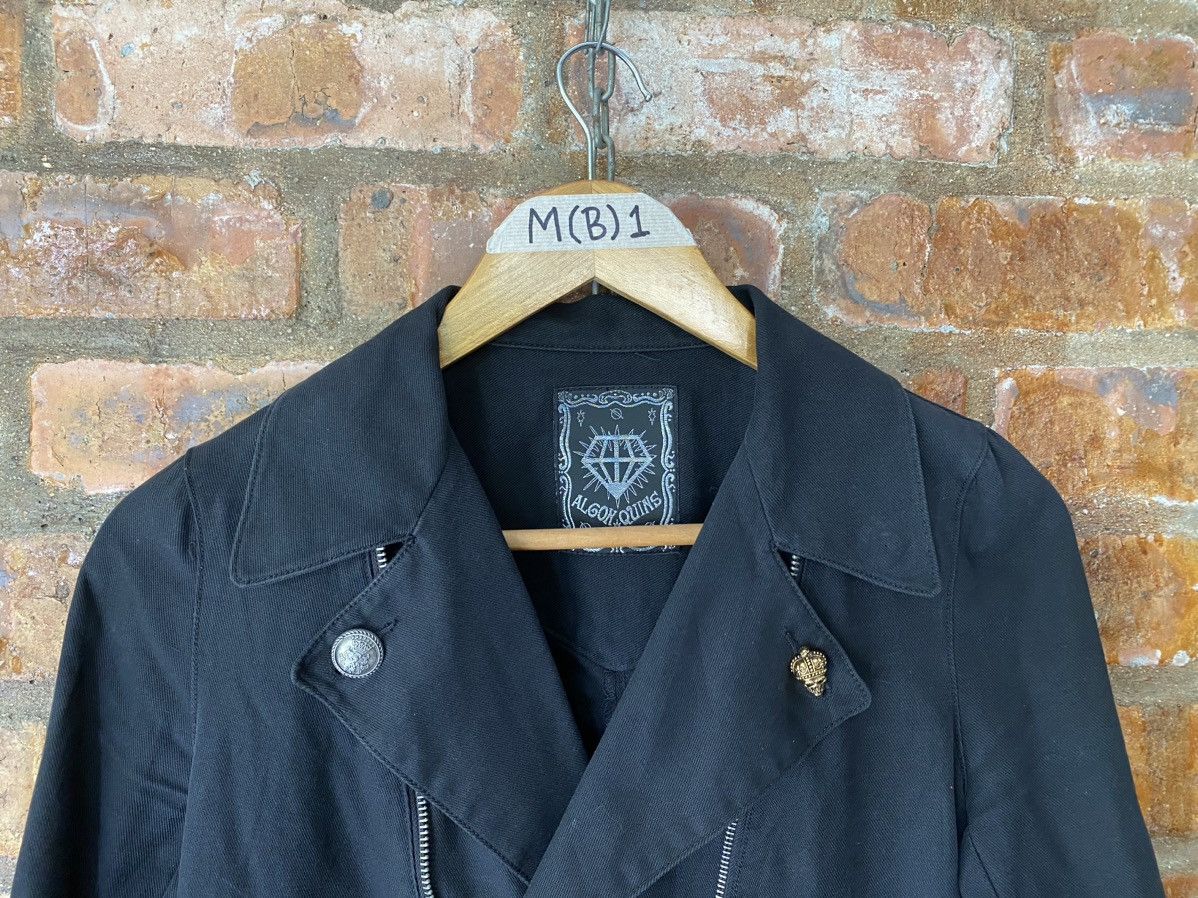 ALGONQUINS Japan punk and gothic “0” ring Zipper Jacket