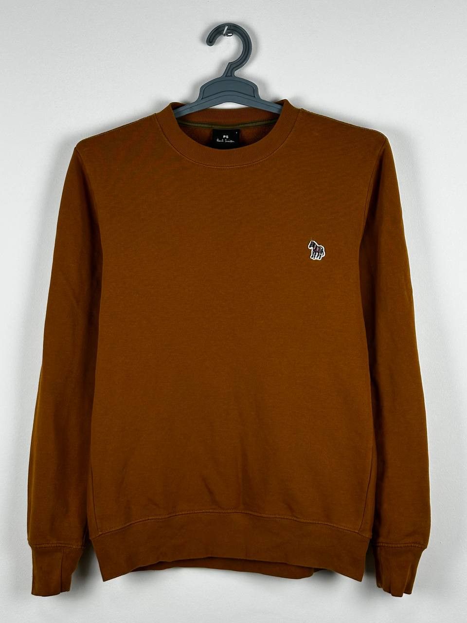 Paul Smith Brown Zebra Organic Cotton Graphic Sweatshirt