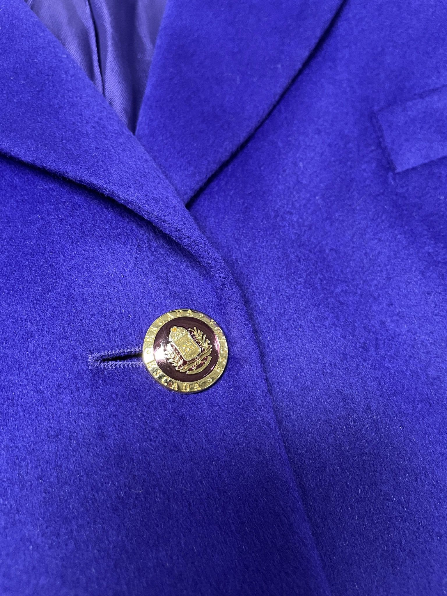 Escada 80s Escada Old Economy Wool Blazer with Gold Buttons Size S / US 4 / IT 40 - 4 Thumbnail