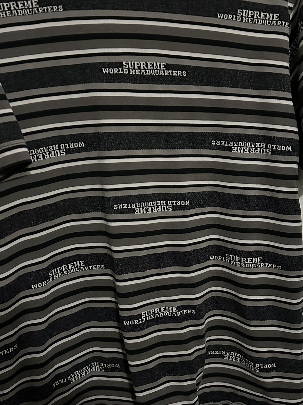 Supreme Supreme HQ Stripe S/S Top Tee Size US M / EU 48-50 / 2 - 2 Thumbnail