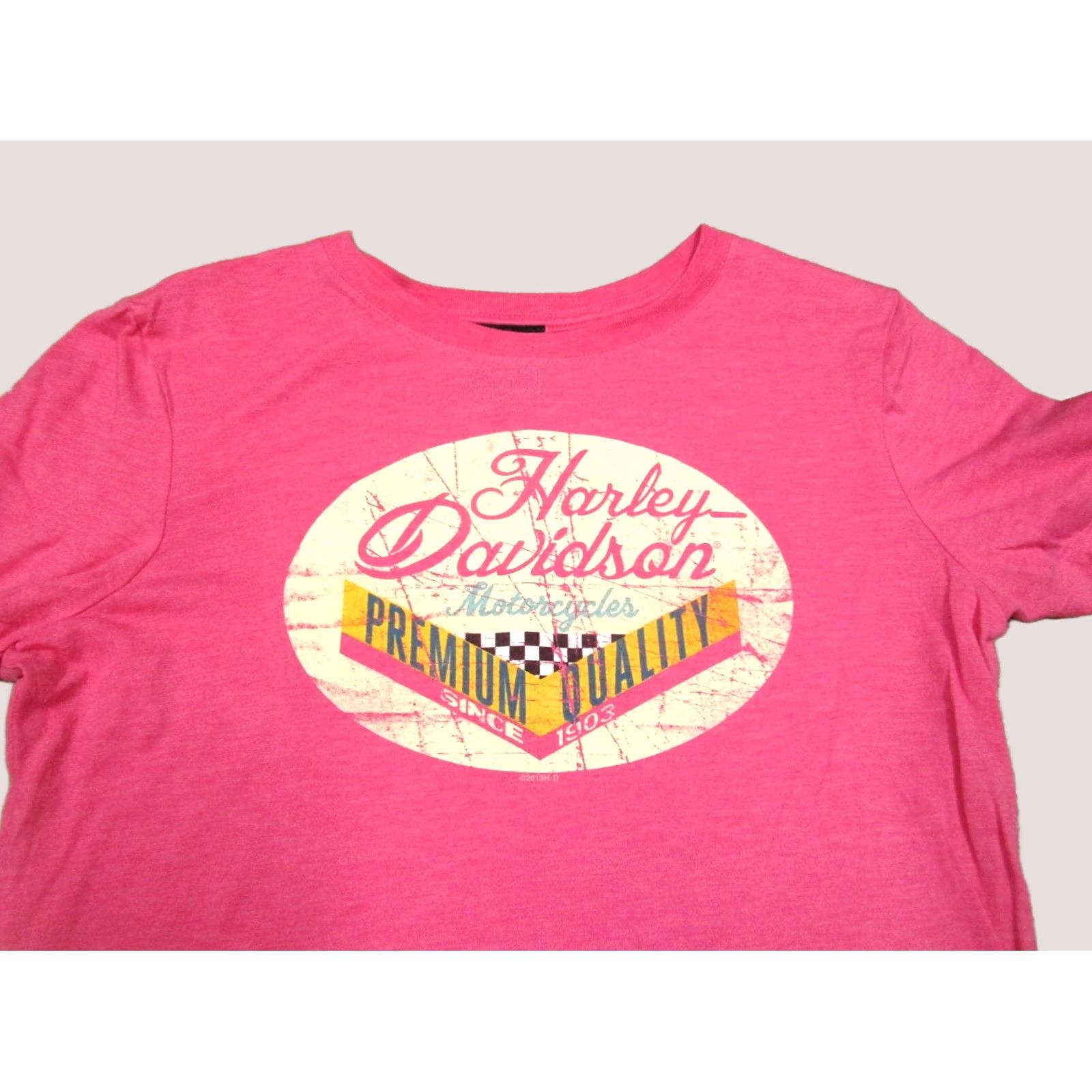 Harley Davidson Harley-Davidson Shirt Women Large Pink Deadwood South Dakota Motorcycle Tee Size L / US 10 / IT 46 - 1 Thumbnail