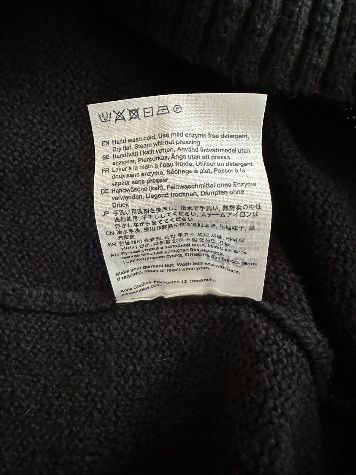 Acne Studios Black knit sweater Size US XL / EU 56 / 4 - 6 Thumbnail