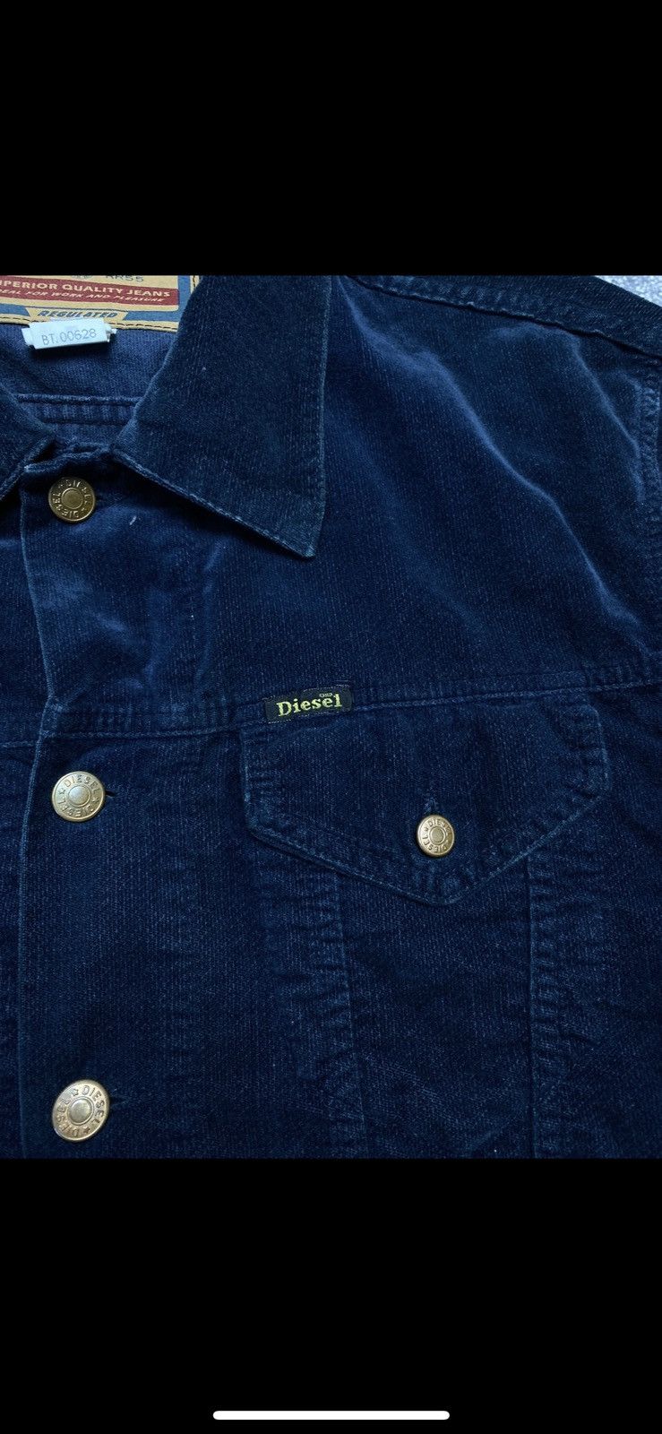 Diesel × Vintage Womens Vintage Diesel Corduroy Velvet Denim Jacket Size M / US 6-8 / IT 42-44 - 4 Thumbnail