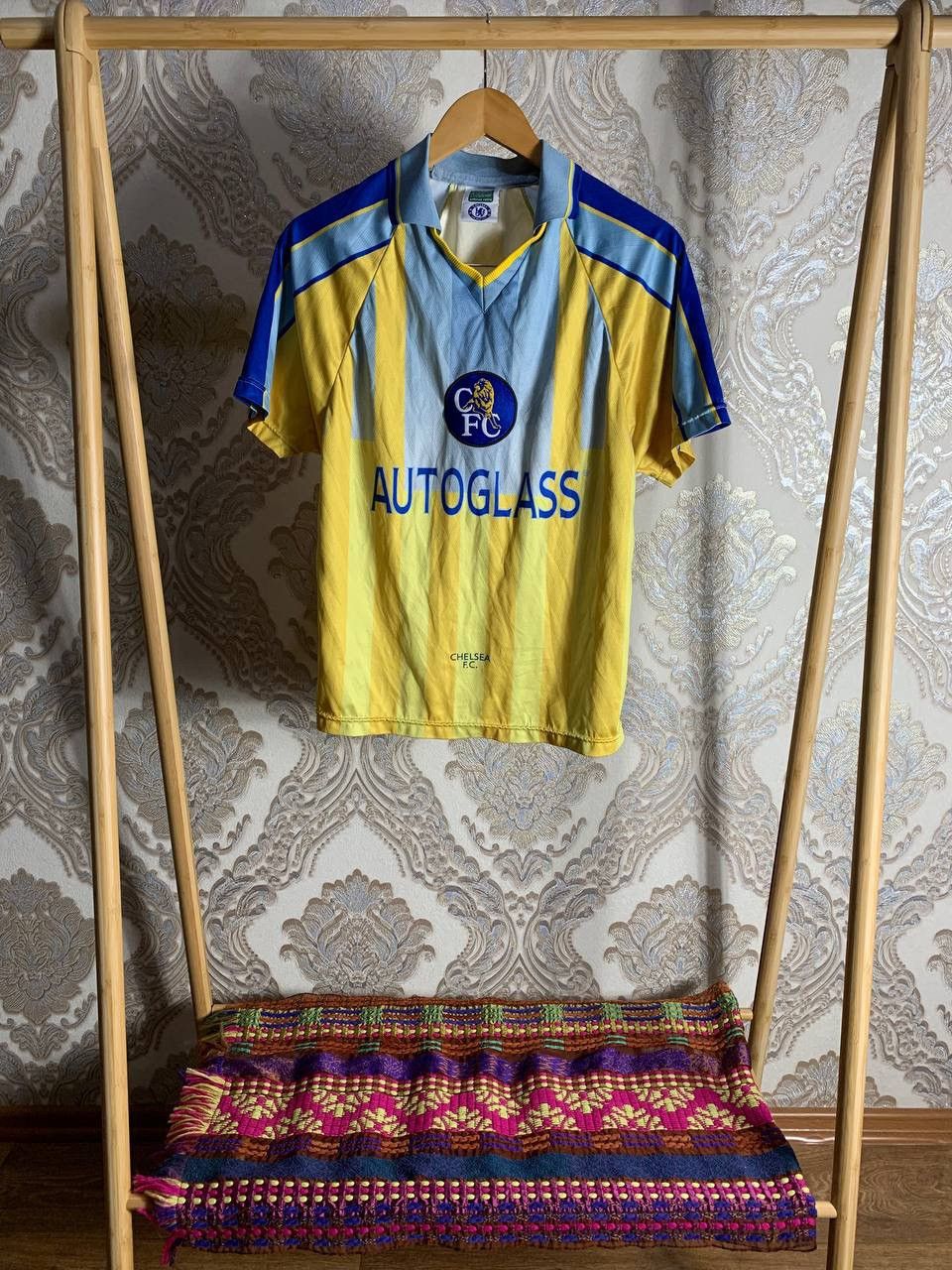 Vintage VERY RARE FC CHELSEA LONDON ENGLAND SOCCER JERSEY BLOKECORE Size US S / EU 44-46 / 1 - 1 Thumbnail