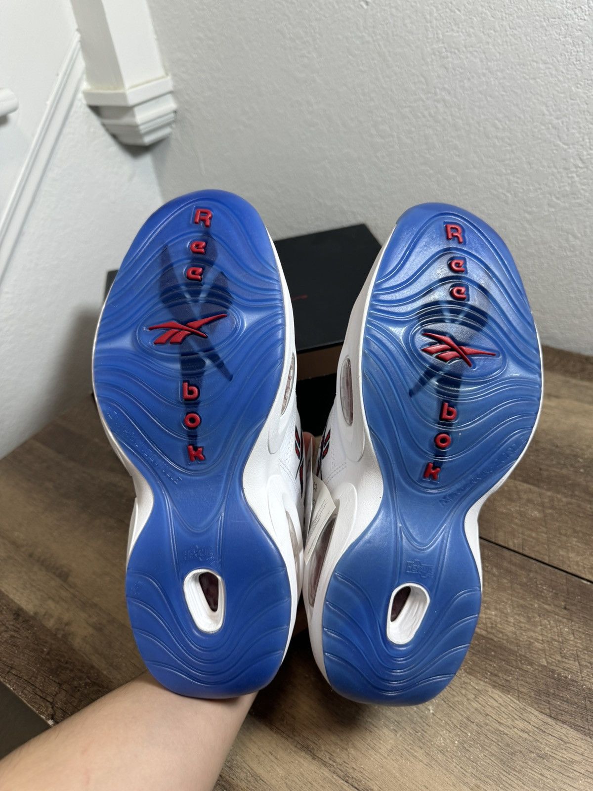 Reebok FY1018 Reebok Question White Red Mid Red Toe Size 10.5 Men’s Size US 10.5 / EU 43-44 - 6 Thumbnail