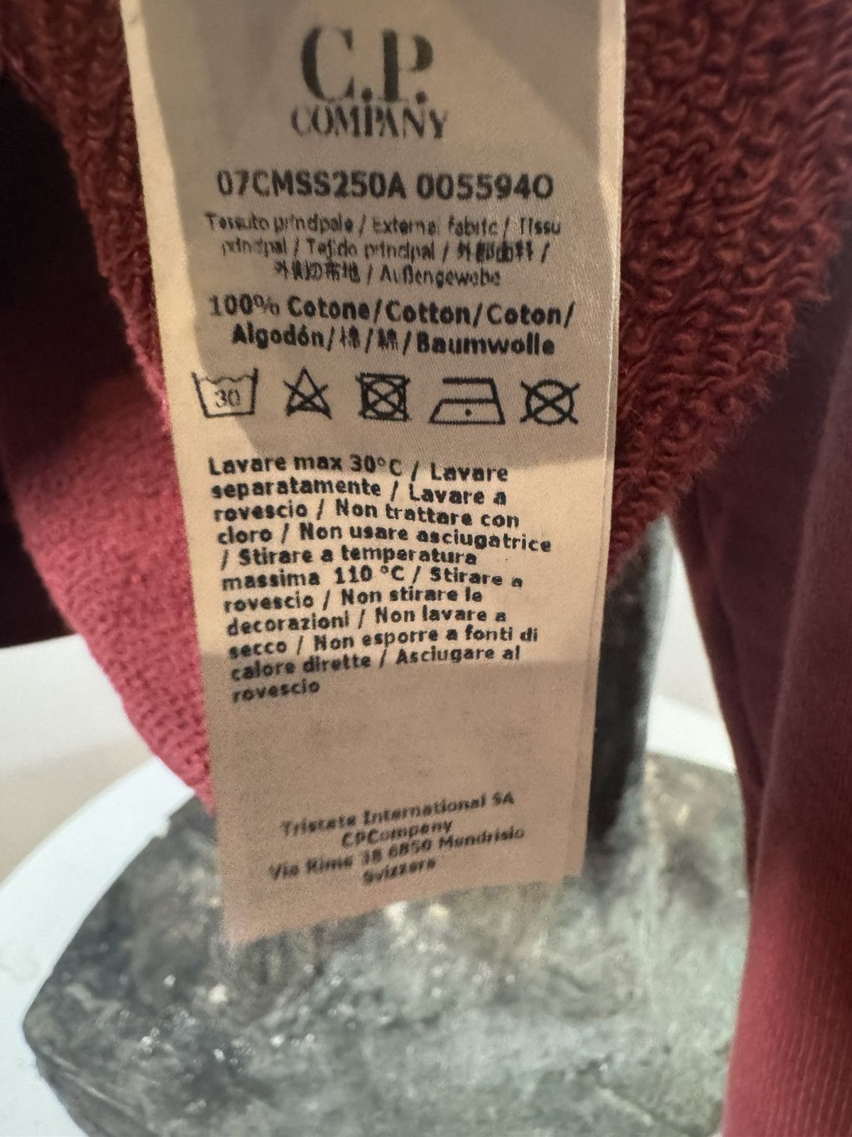 C.P. Company C.P Company Sweatshirt with velvet logo Size US L / EU 52-54 / 3 - 7 Thumbnail