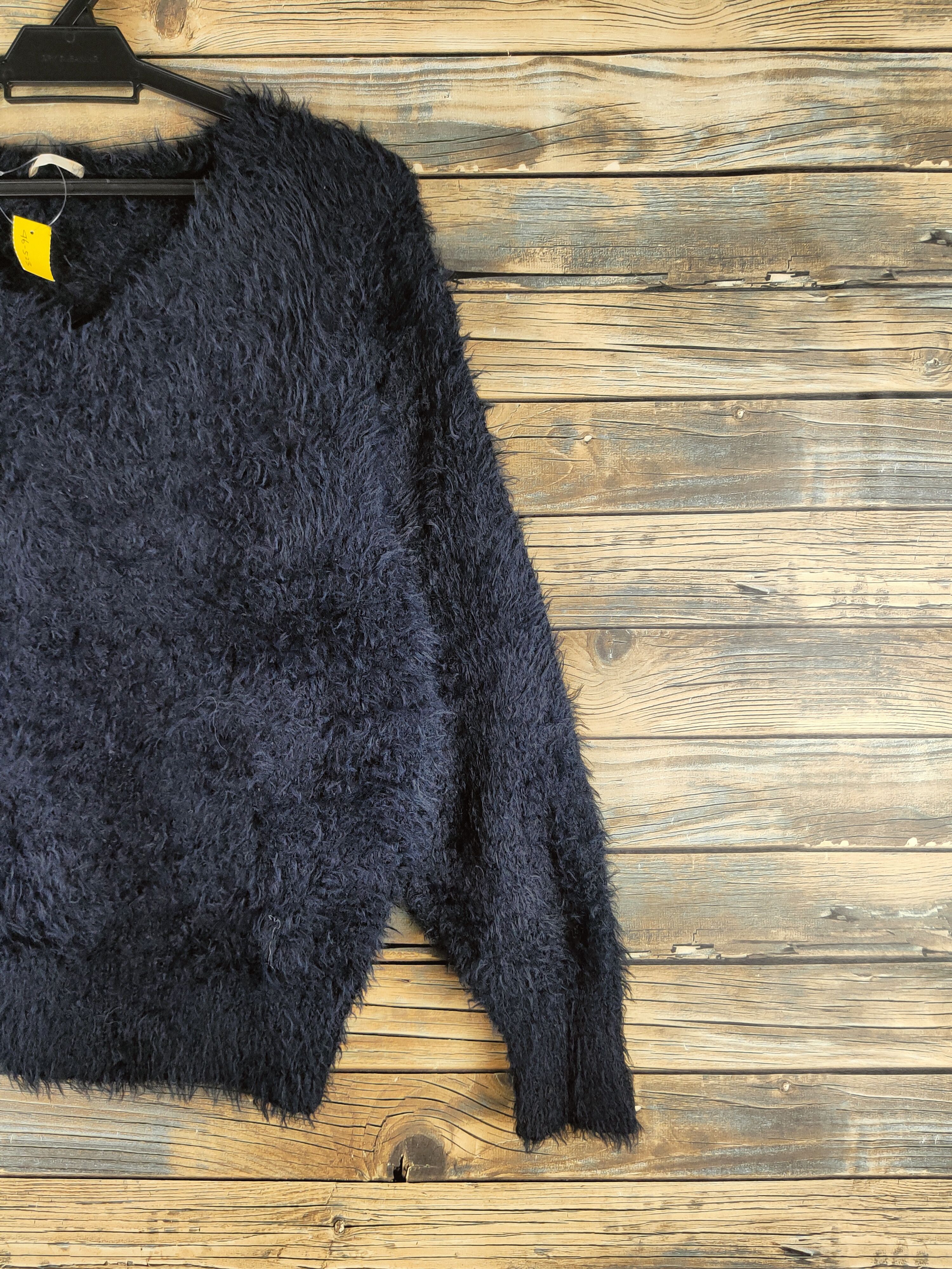 GU DL GU Navy Fur Shaggy Mohair Knitwear #46-523 Size M / US 6-8 / IT 42-44 - 5 Thumbnail