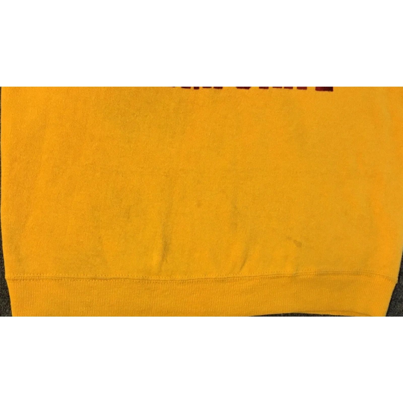 Vintage VINTAGE ASU Arizona State University Faded Flock Print Sweatshirt Hoodie S Yellow Men XS/S College Track & Field 60s 70s 80s 90s Tech Retro Size US S / EU 44-46 / 1 - 6 Thumbnail