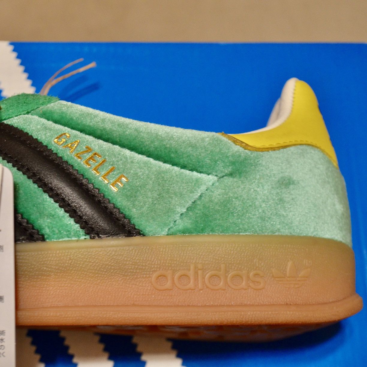 Adidas × size? NEW - Size 7.5 US Adidas x size? Gazelle Indoor Green Yellow Size US 7.5 / EU 40-41 - 16 Thumbnail