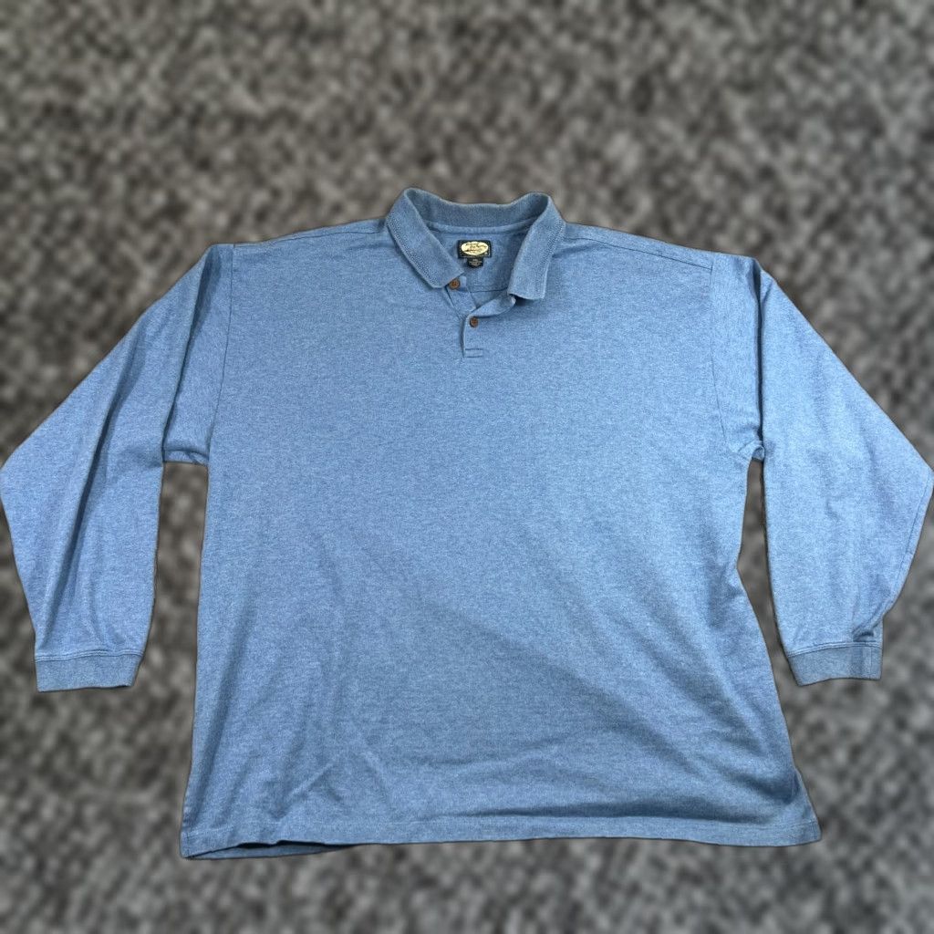 Tommy Bahama VINTAGE Tommy Bahama Polo Shirt Men’s XXL Blue Long Sleeve Casual Outdoor Travel Size US XXL / EU 58 / 5 - 1 Thumbnail
