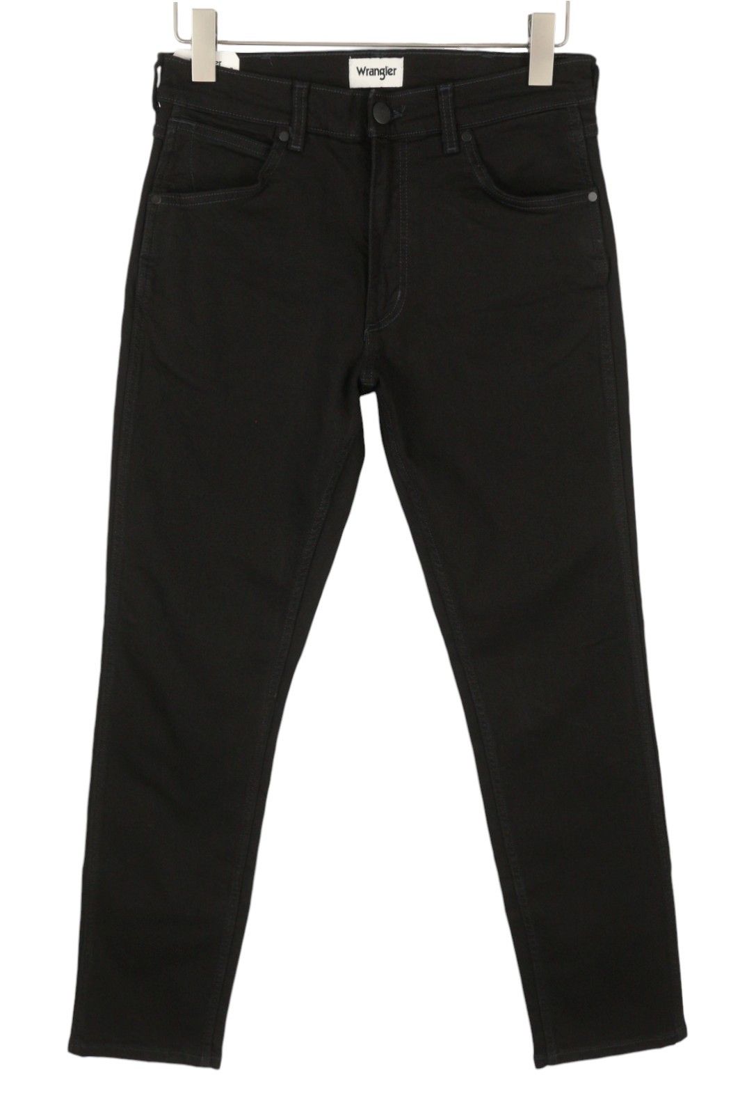 GREENSBORO W30/L32 Black Slim Fit Stretch Zip Jeans 87669