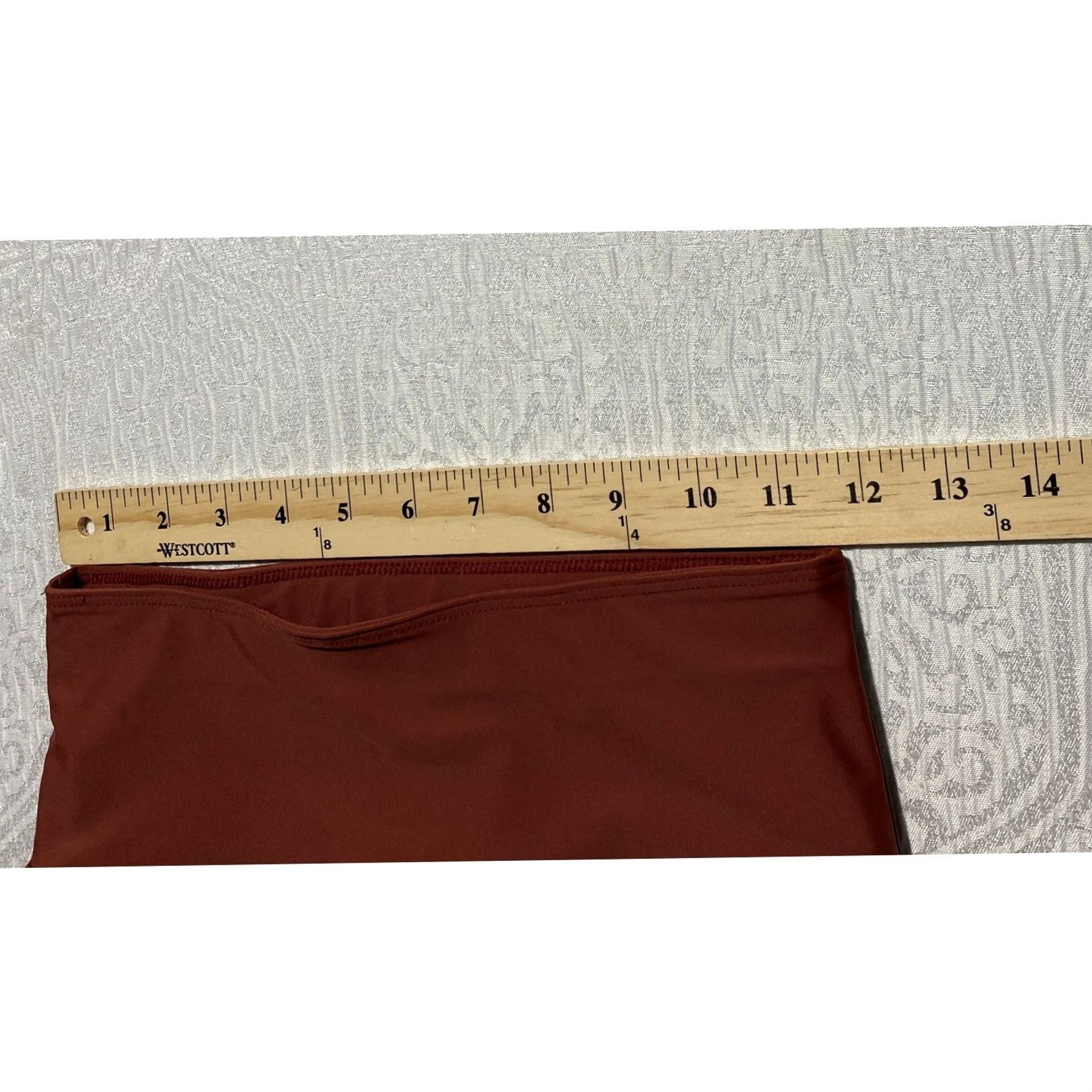 Nike Nike Pro Dri-Fit Biker Shorts Womens XS Rust Orange Ruched Sides High Waisted/Compression Shaping Size 26" / US 2 / IT 38 - 4 Thumbnail