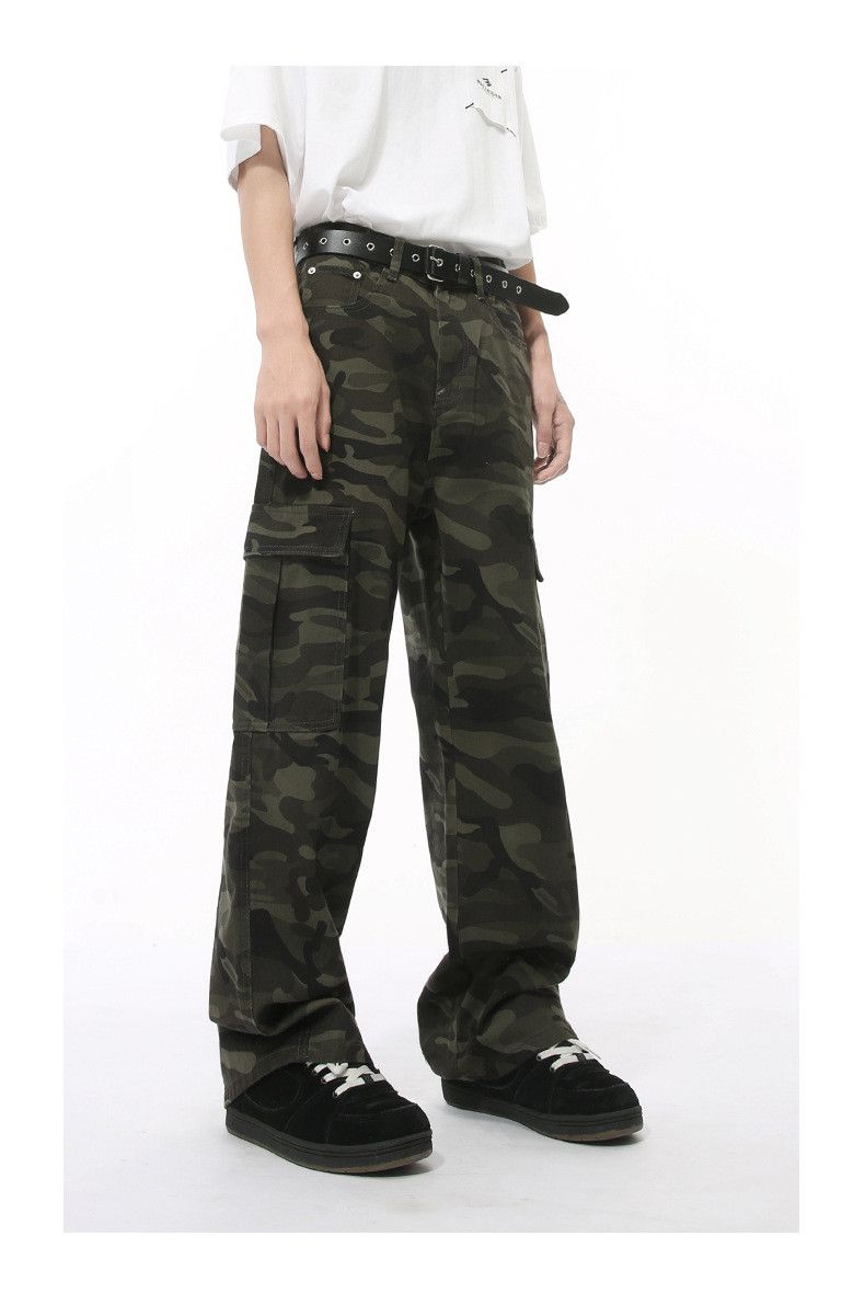 Japanese Brand × Vintage High street cleanfit camouflage pocket workwear washed jeans Size US 32 / EU 48 - 4 Thumbnail