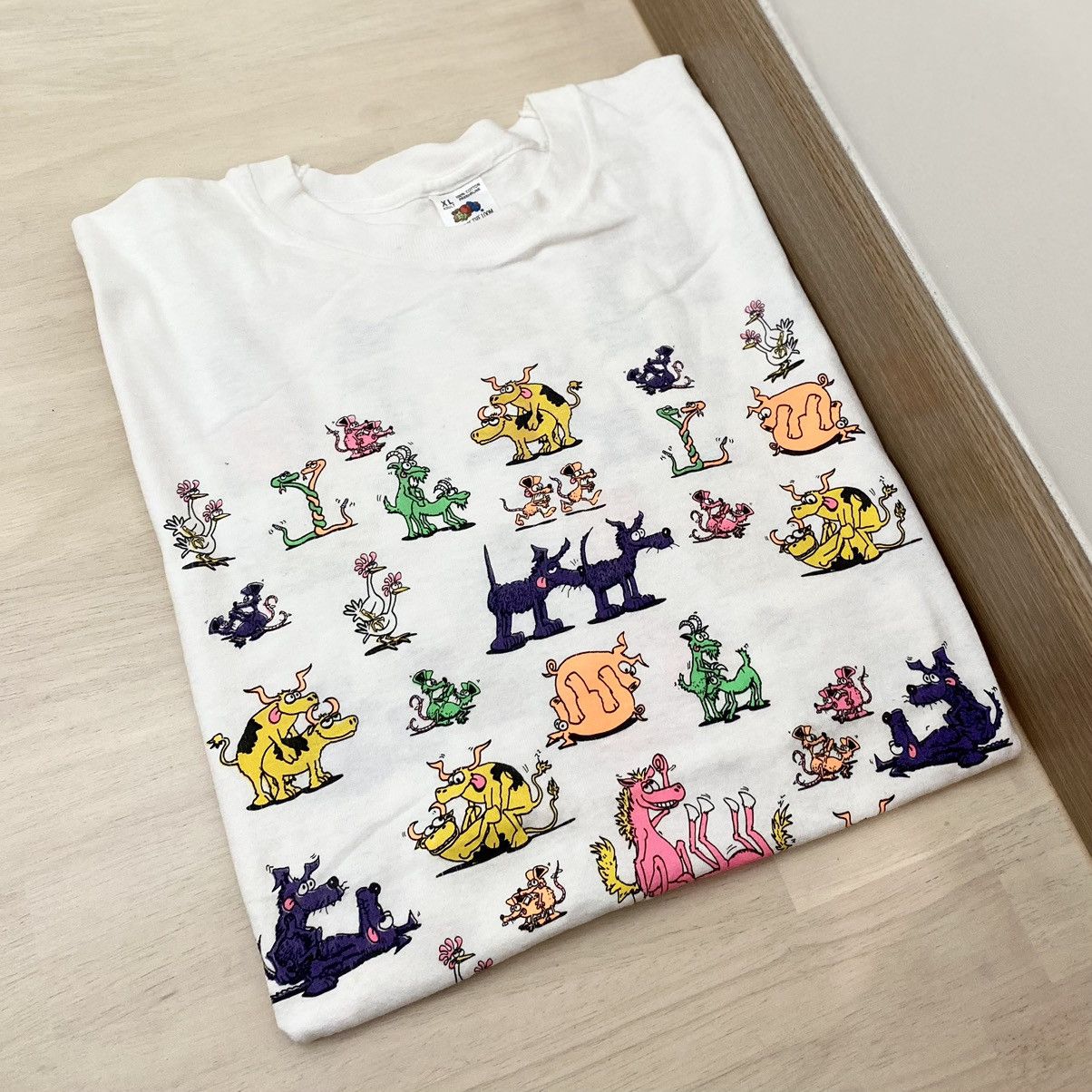 retro animalsex Animal Tee × Art × Vintage Vtg.1990s Animal Sex Positions | Grailed
