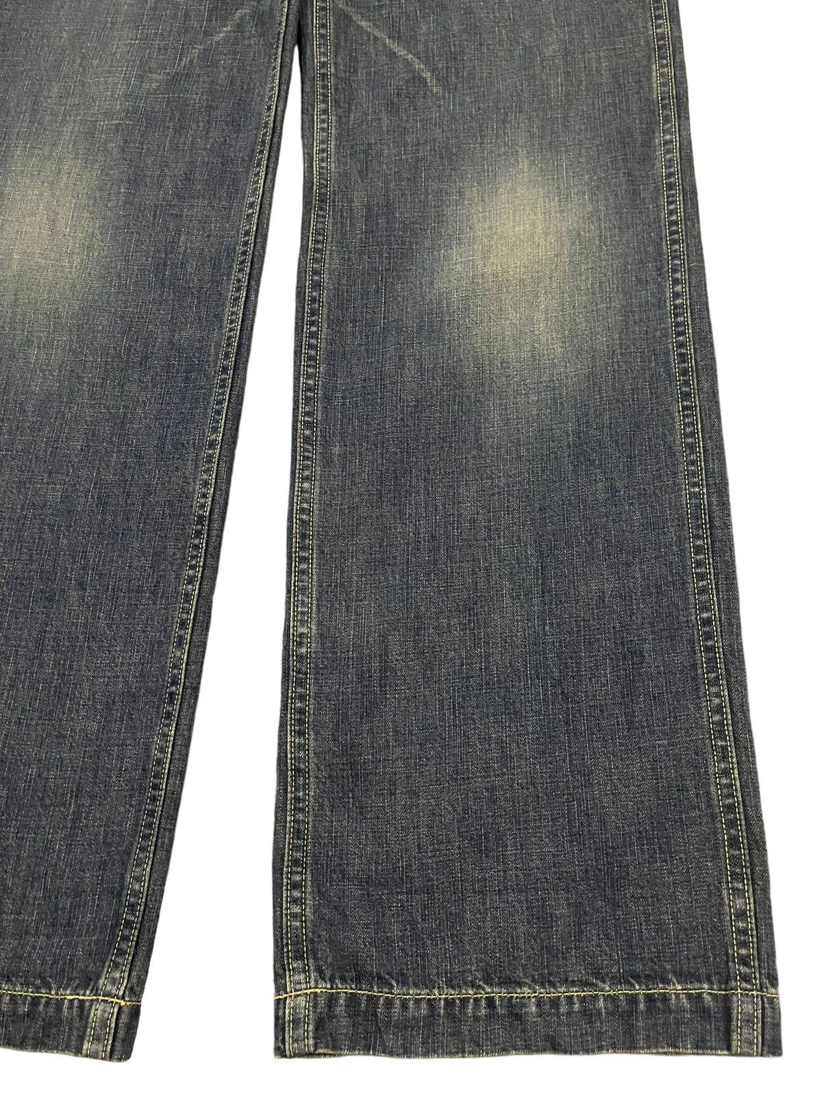 14th Addiction Vintage Japanese Brand Blue Wash Style Baggy Jeans Size US 30 / EU 46 - 6 Thumbnail