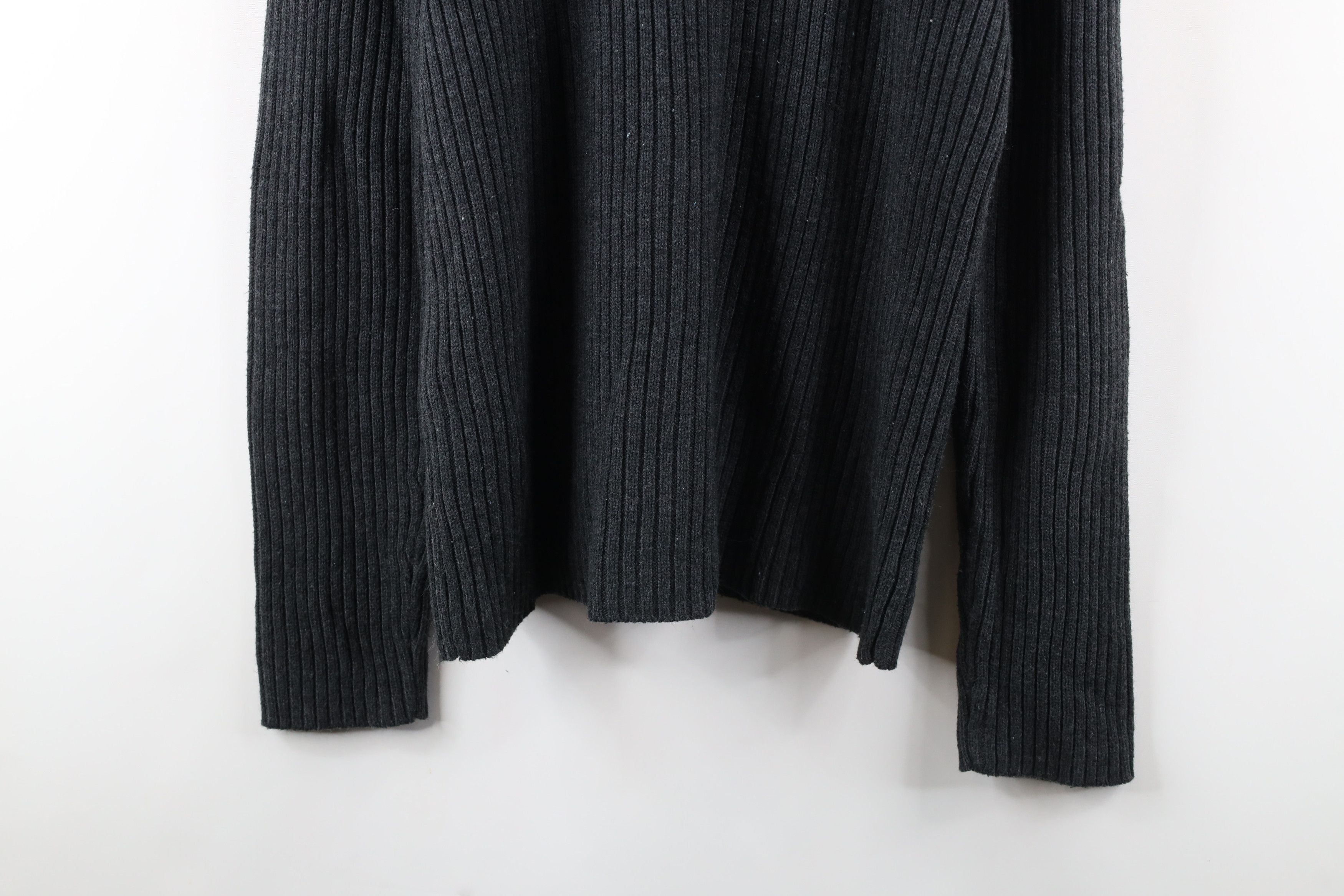 Aeropostale × Vintage Vintage Aeropostale Blank Chunky Ribbed Knit Sweater Gray Size US M / EU 48-50 / 2 - 7 Thumbnail
