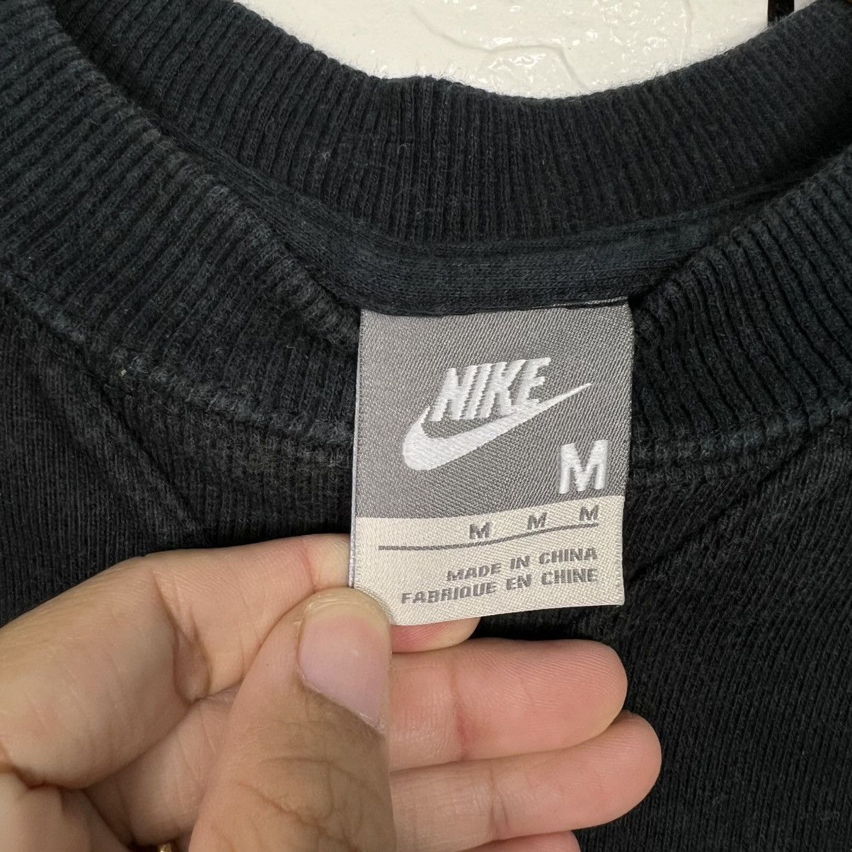 Nike NIKE Embroidered Small Logo Crewneck Sweatshirt #3995-C182 Size US M / EU 48-50 / 2 - 9 Thumbnail