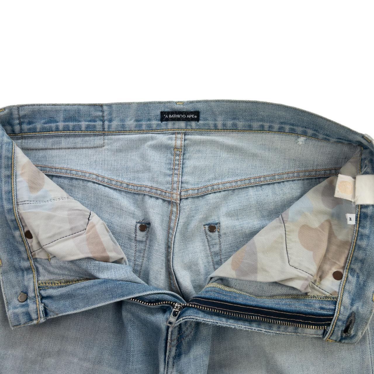 Bape Vintage BAPE Embroidered Denim Jeans Size W34 Size US 34 / EU 50 - 5 Thumbnail
