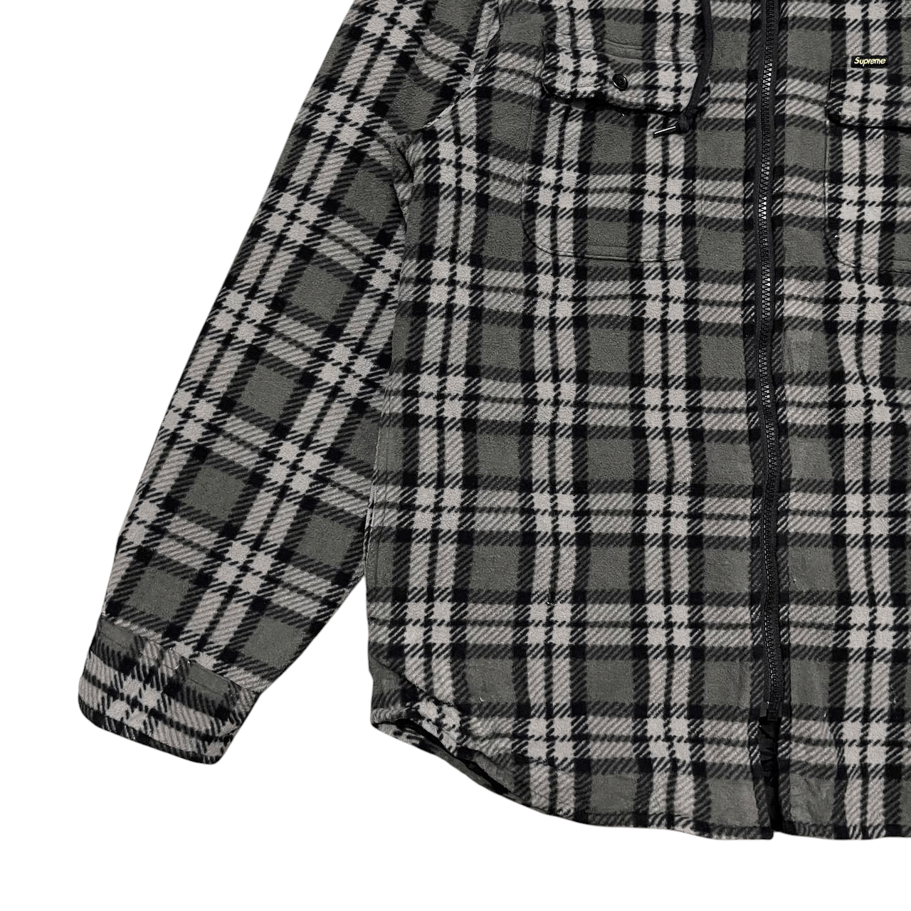 Supreme Supreme Plaid Zipper Hooded Jacket Size US M / EU 48-50 / 2 - 3 Thumbnail
