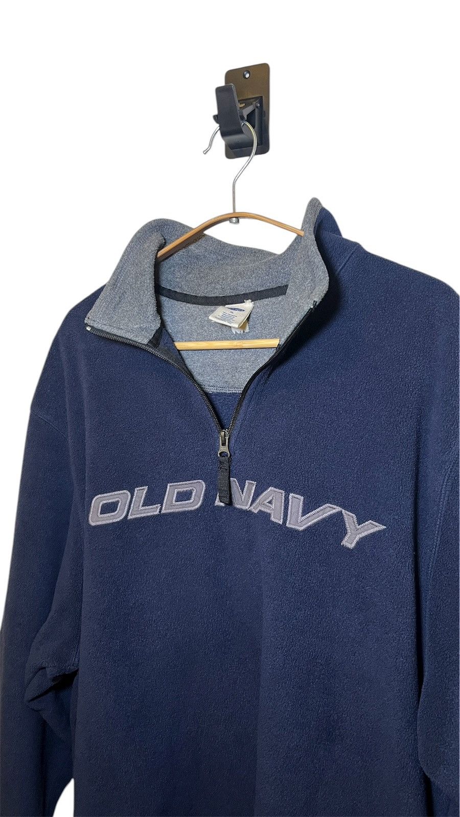 Old Navy Y2K Old Navy Navy Blue Fleece 1/4 Zip Pullover Sweater XL Size US XL / EU 56 / 4 - 3 Thumbnail