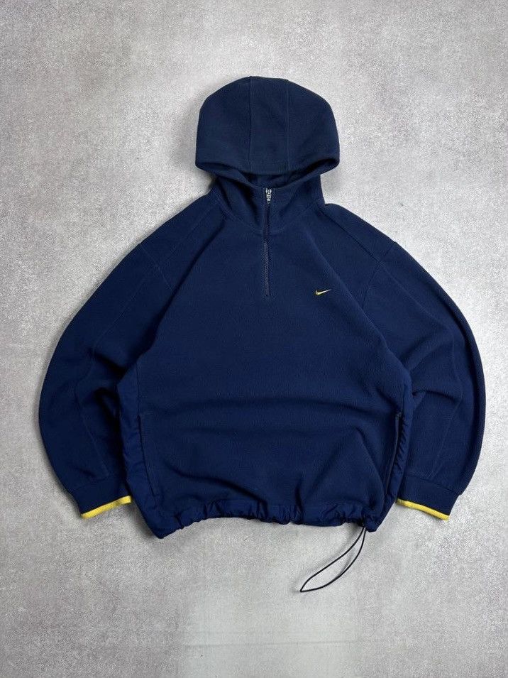 Nike Vintage Nike Fleece Boxy Archival Retro Fleece Hoodie XL Size US XL / EU 56 / 4 - 1 Thumbnail