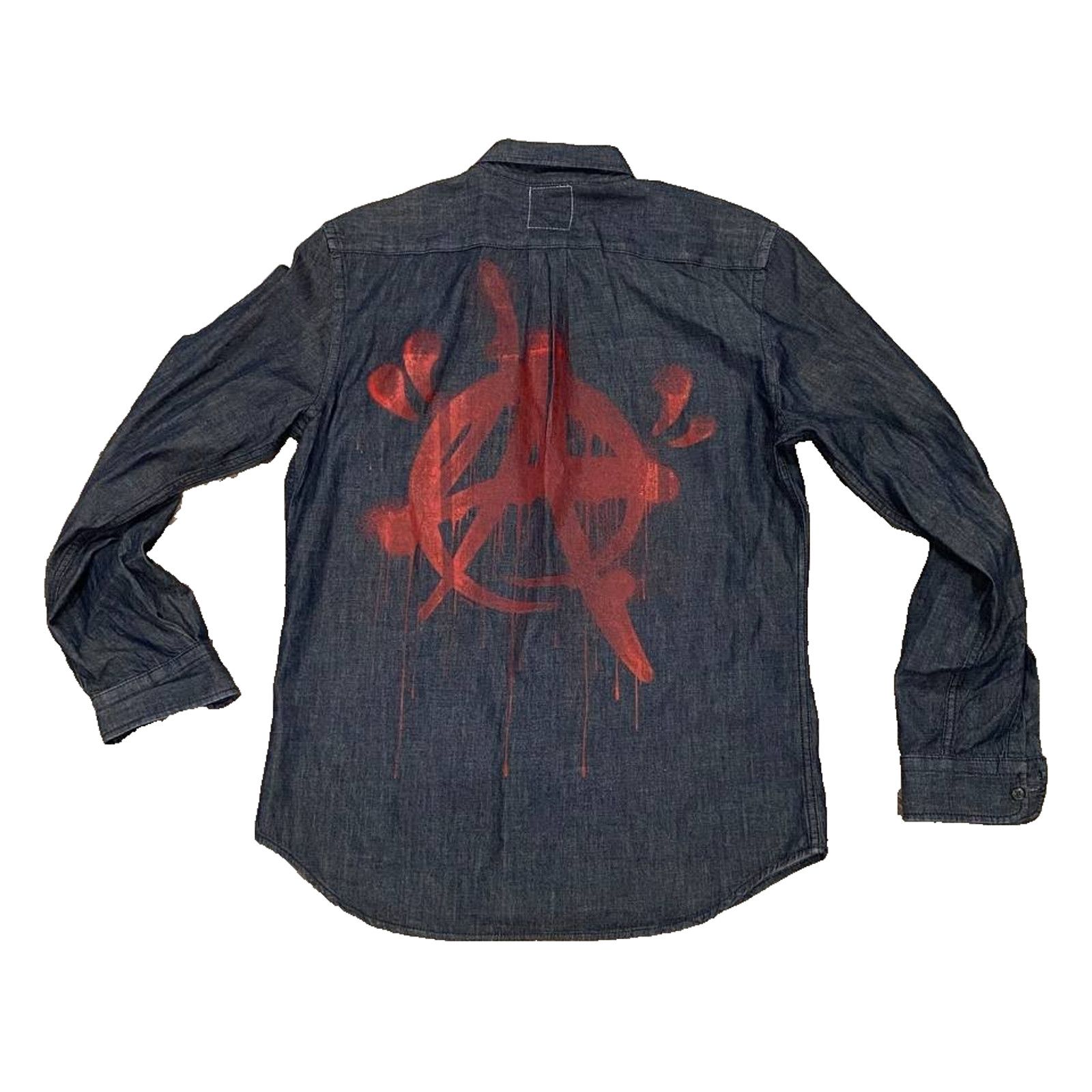 Other Punk LA Anarchy Denim Landscape Button Up Metal Grunge M Size US M / EU 48-50 / 2 - 1 Thumbnail