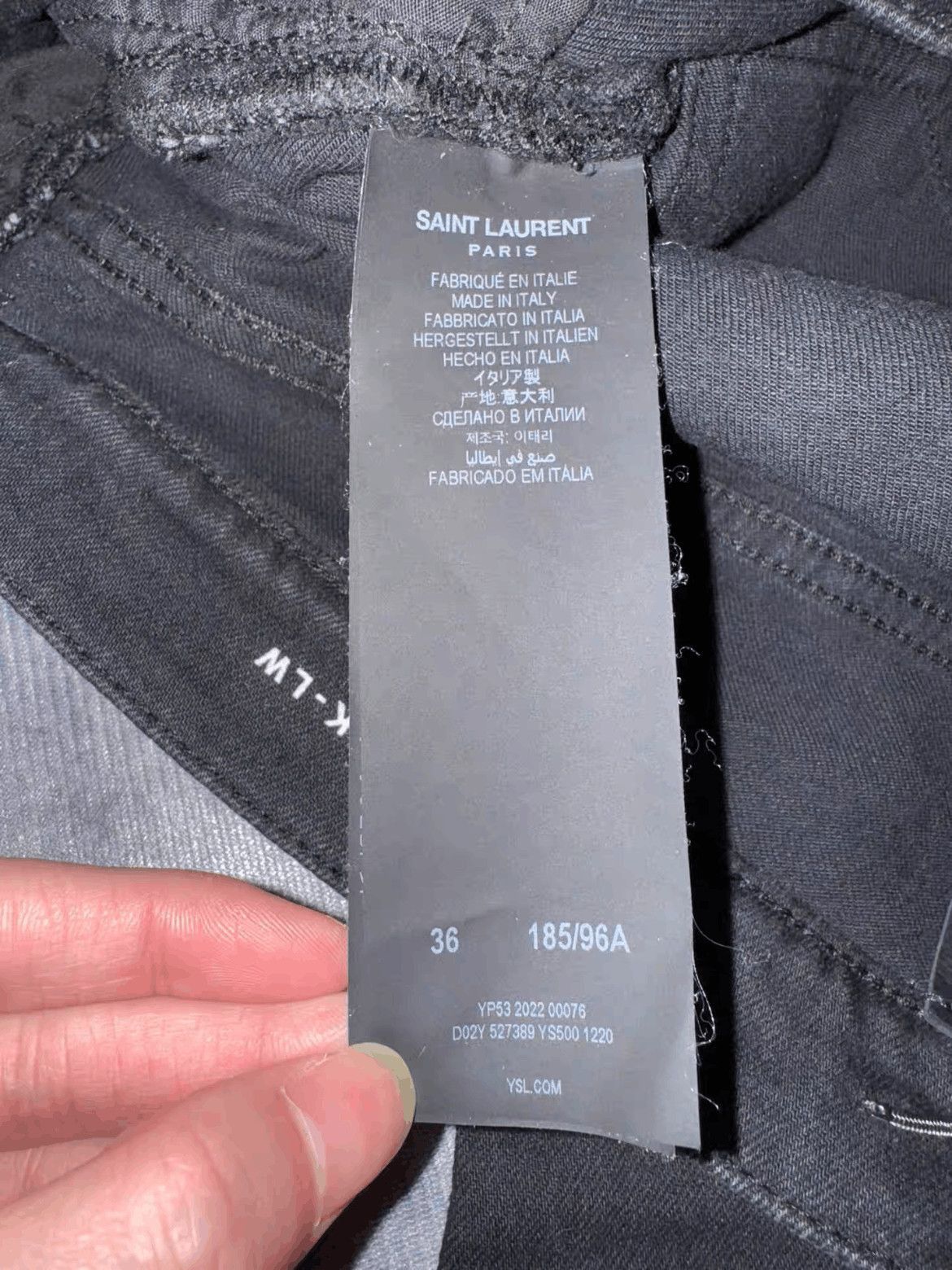 Saint Laurent Paris Saint Laurent Paris 22AW Elastic Denim-2508 Size US 36 / EU 52 - 8 Thumbnail