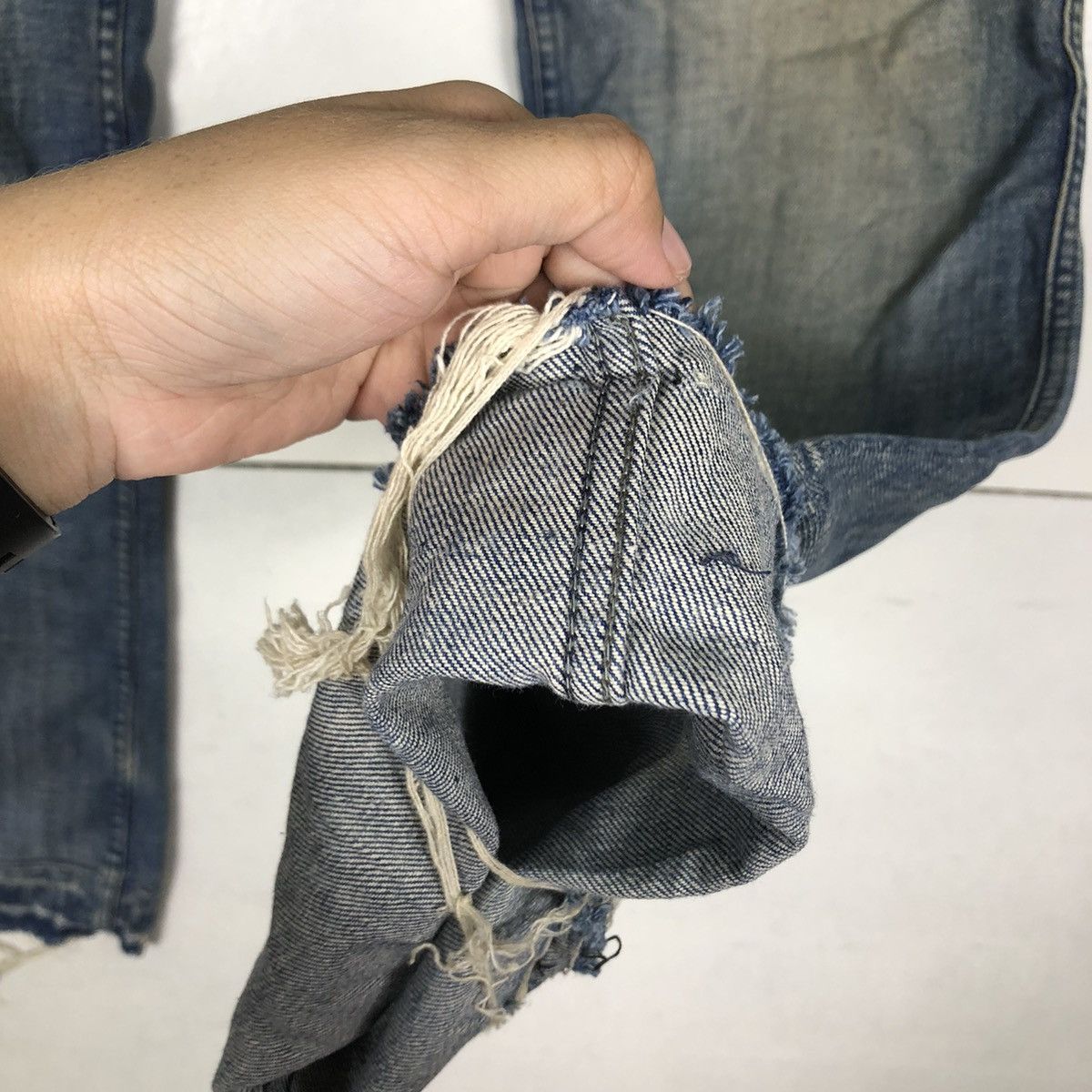 Japanese Brand 🔥RAREVINTAGE DIESEL JEANS DITRESSED DENIM PUNK DESIGN Size US 32 / EU 48 - 11 Thumbnail
