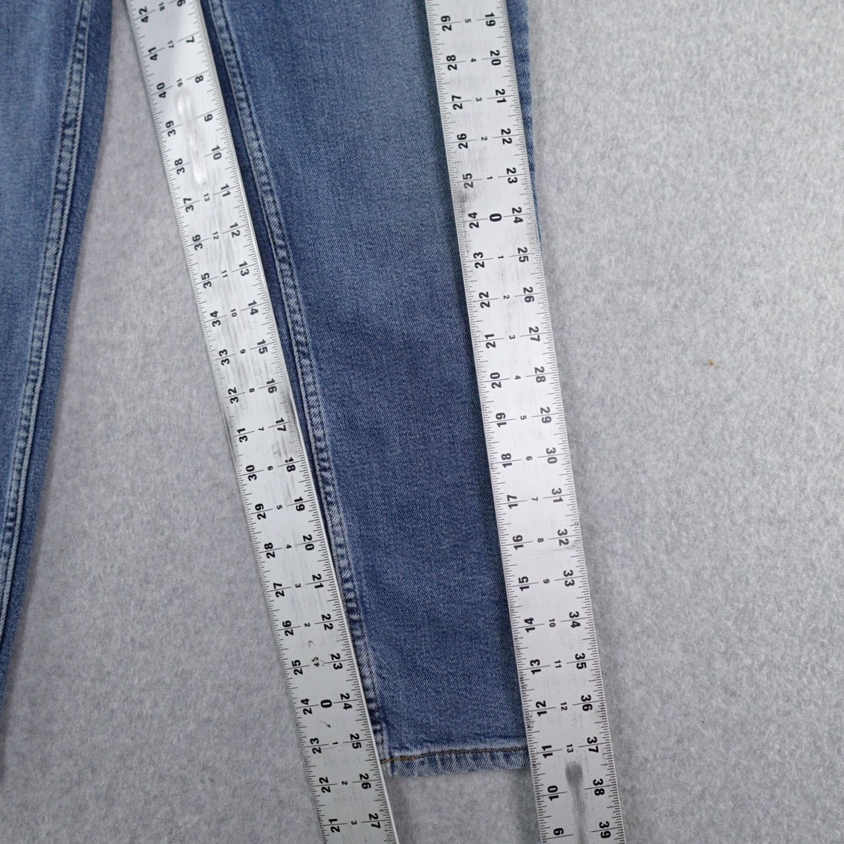 RE/DONE RE/DONE Jeans Womens 30 (30X26) Denim Indigo Blue High Rise Ankle Cropped Jeans Woman 90s Style Jeans Womens Men? Size 30" / US 8 / IT 44 - 7 Thumbnail
