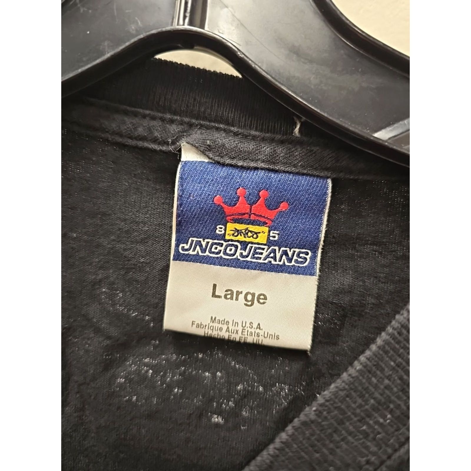 JNCO VINTAGE JNCO Shirt Black Skull Tee L Adult Men Size US L / EU 52-54 / 3 - 4 Thumbnail
