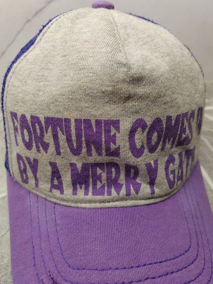 Japanese Brand Fortune Comes In By A Merry Gate Distressed Style Cap Hat Size ONE SIZE - 3 Thumbnail