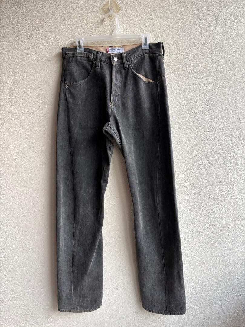 Levi's Vintage 2002 Levi’s Engineered Waxed Denim Regular Jeans Size US 32 / EU 48 - 2 Thumbnail