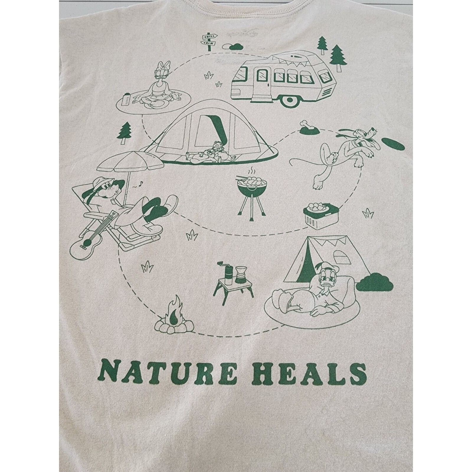 Disney Disney Mickey Mouse T-Shirt Nature Heals Camping Goofy Duck Size US M / EU 48-50 / 2 - 4 Thumbnail