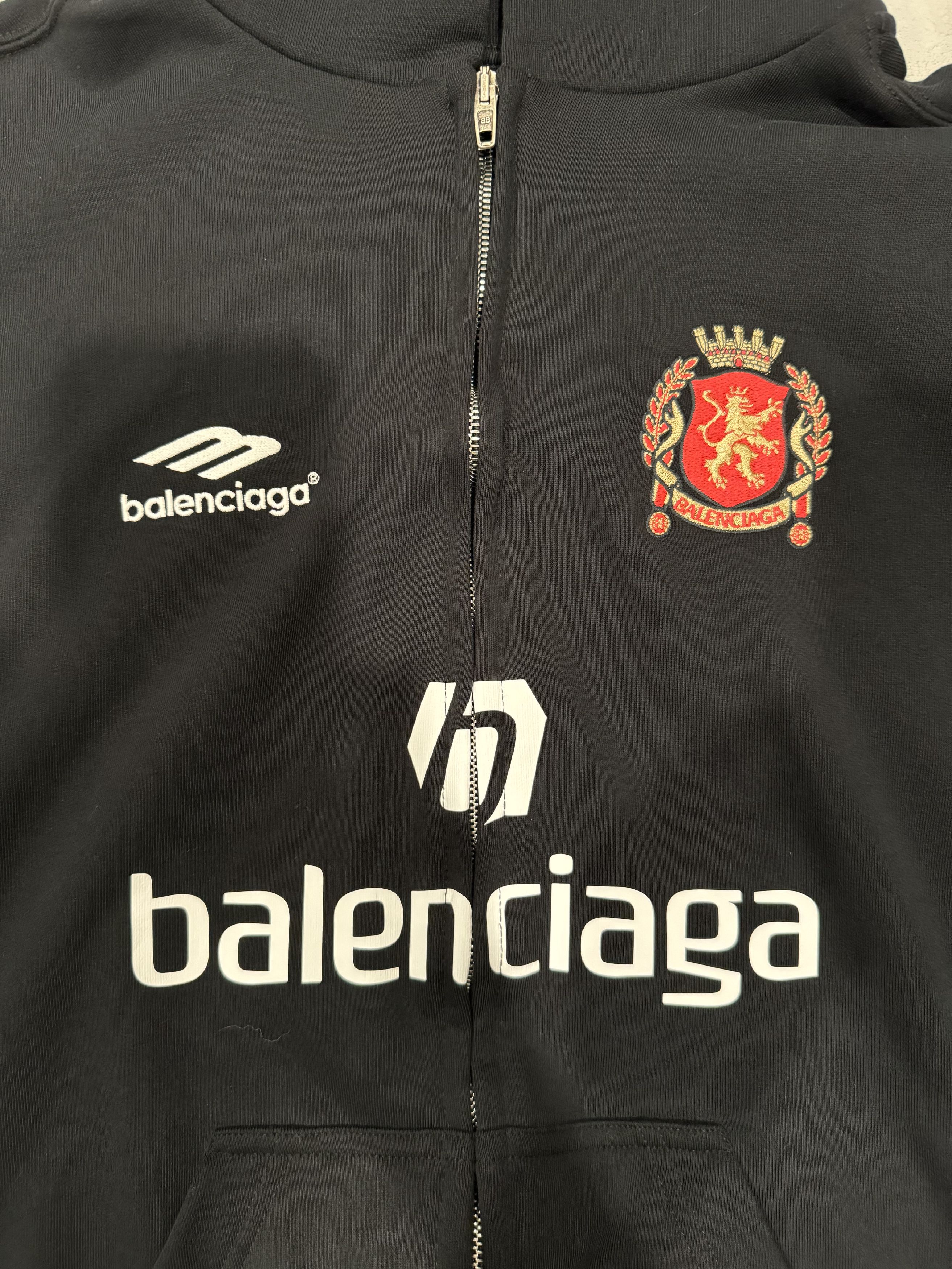 Balenciaga BALENCIAGA *SOHO* SOCCER HOODIE Size US M / EU 48-50 / 2 - 3 Thumbnail