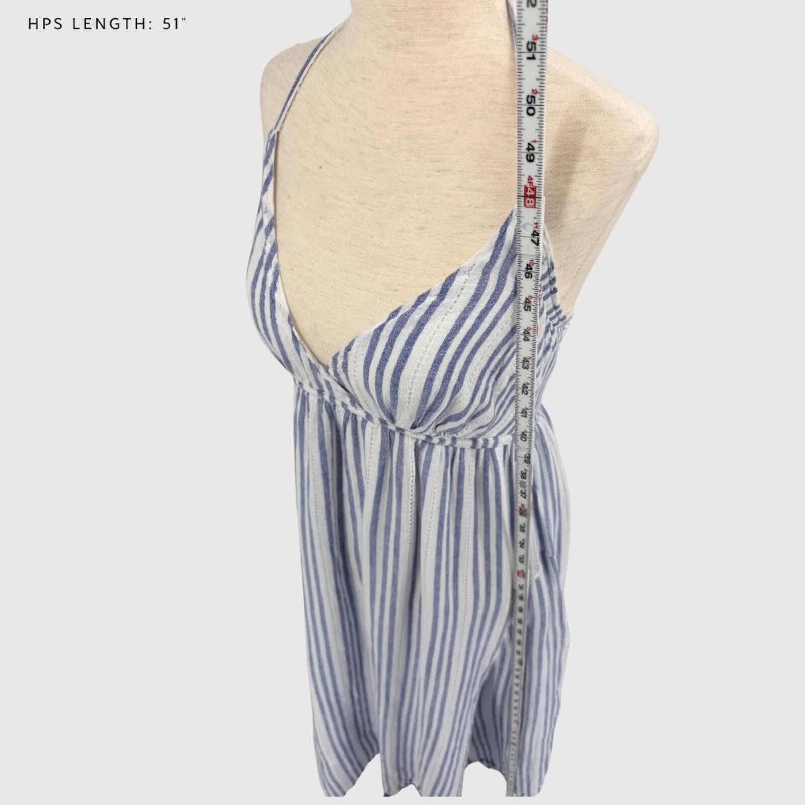 Other Robert Rodriguez Linen Striped Maxi Dress 8 Size M / US 6-8 / IT 42-44 - 6 Thumbnail
