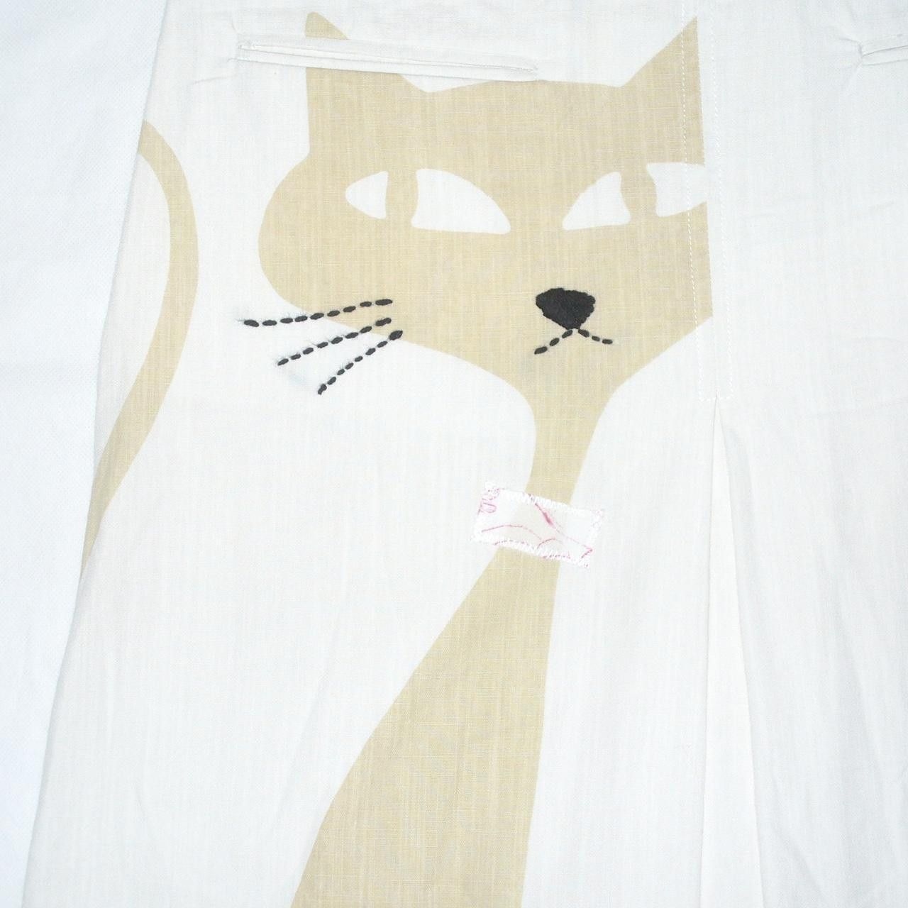Other vintage French skirt with kitty pattern Size 28" / US 6 / IT 42 - 3 Thumbnail