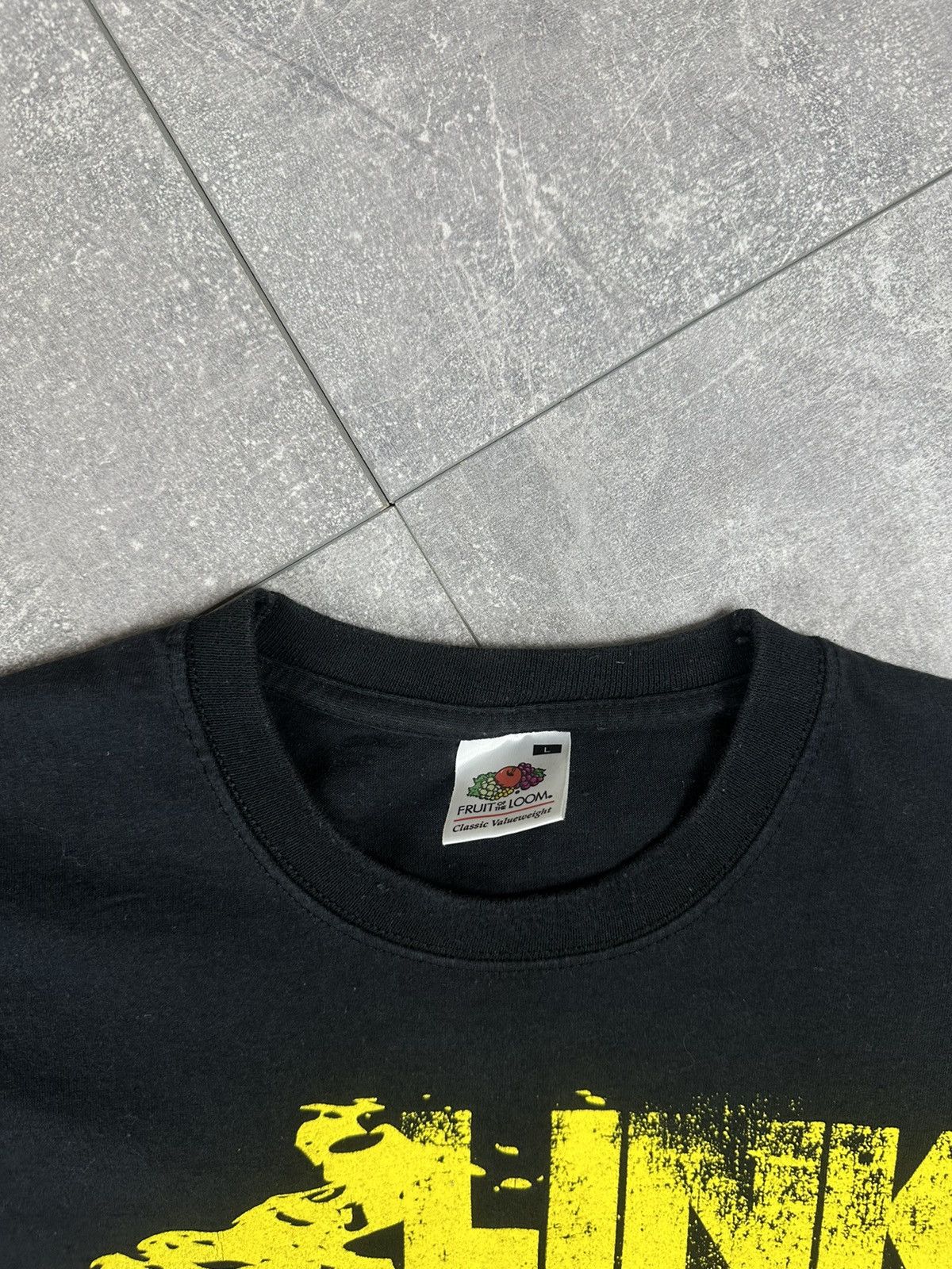 Fruit Of The Loom Linkin Park Vintage Band Rock T-Shirt Overprint Logo Size US L / EU 52-54 / 3 - 4 Thumbnail