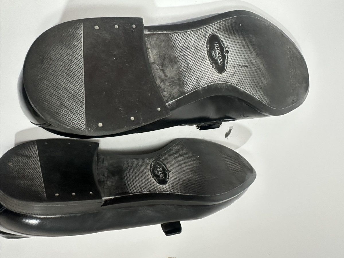 Prada Vintage Prada Logo Buckle Black Leather Loafers. Size US 10 / EU 43 - 12 Thumbnail