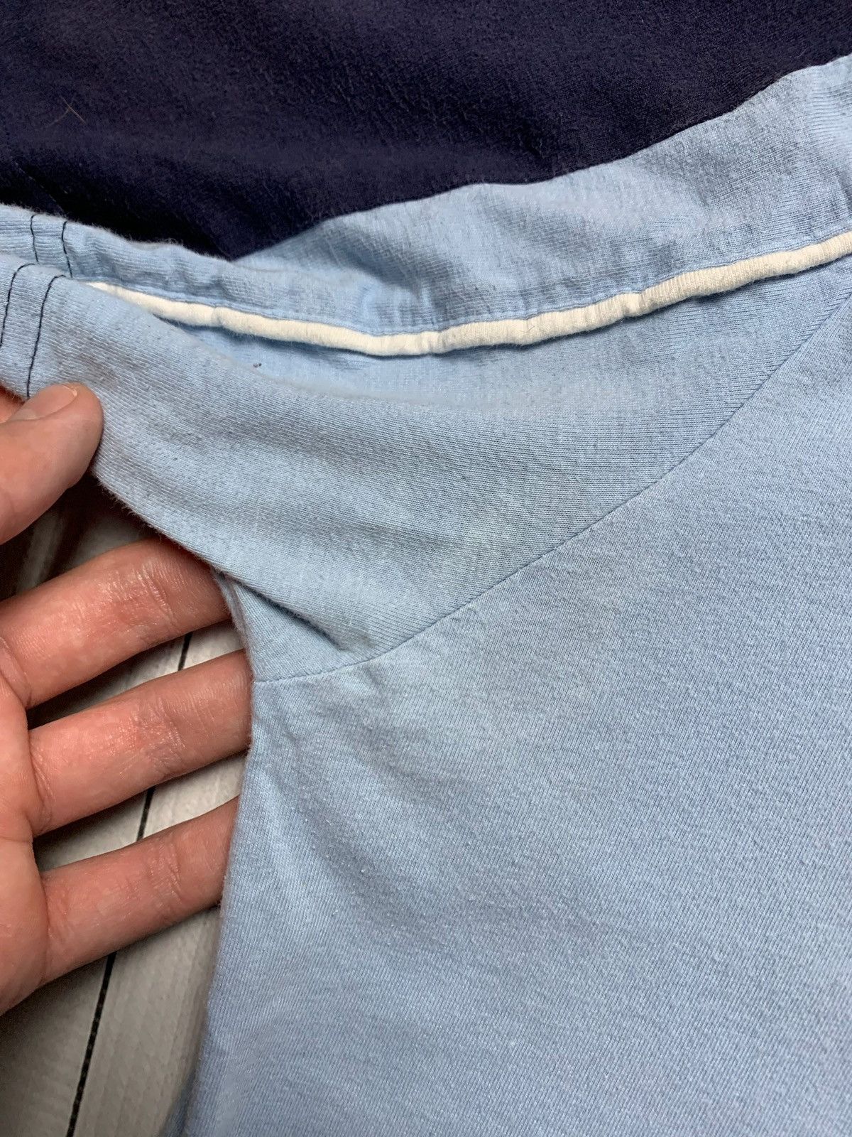 Vintage × Yves Saint Laurent Vintage blue Yves Saint Laurent tee logo size L Size US L / EU 52-54 / 3 - 4 Thumbnail