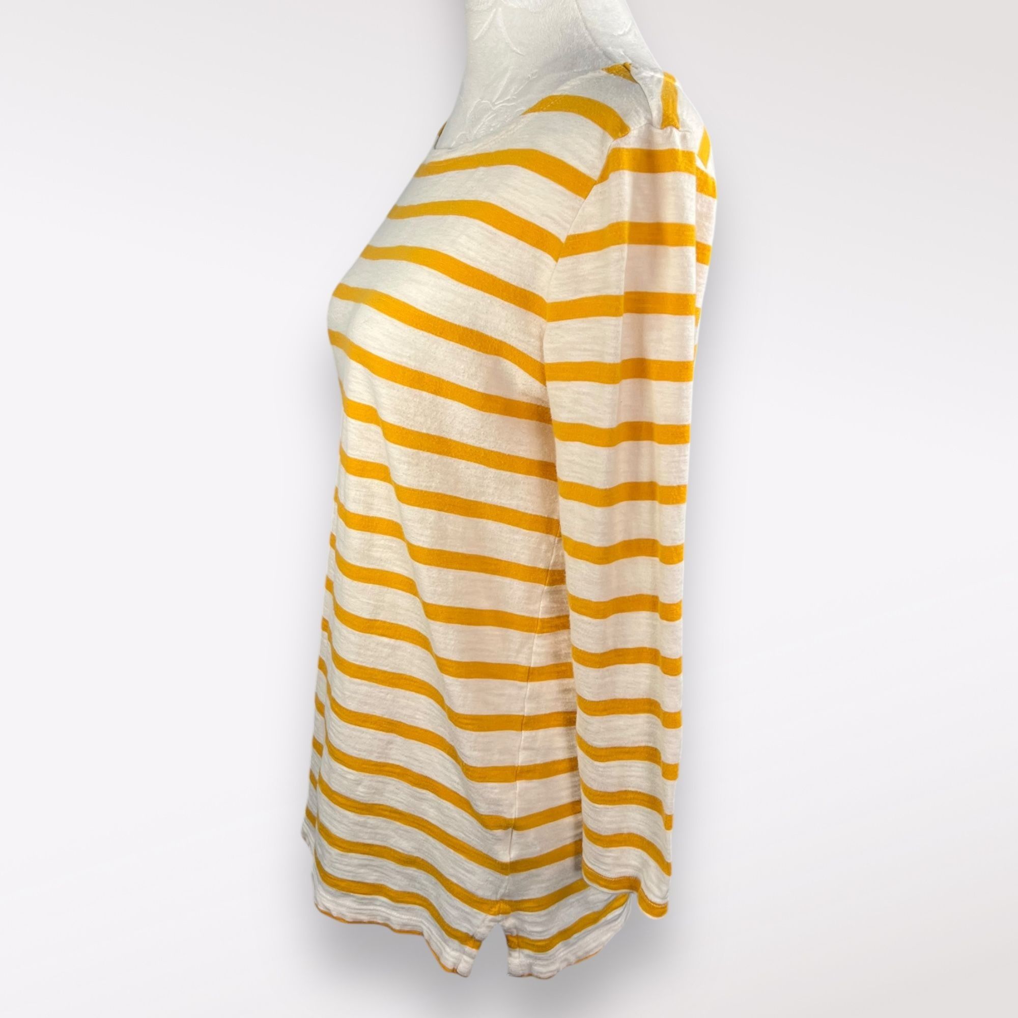 Old Navy Old Navy 3/4 Sleeve Shirt Striped Relaxed Fit XS Size XS / US 0-2 / IT 36-38 - 4 Thumbnail