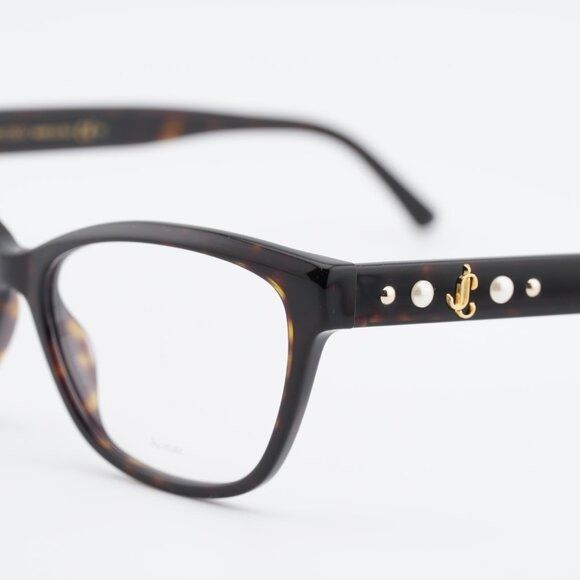 Jimmy Choo Jimmy Choo JC334 0086 00 Eyeglasses Havana 54mm Cat Eye Fram Size ONE SIZE - 7 Thumbnail