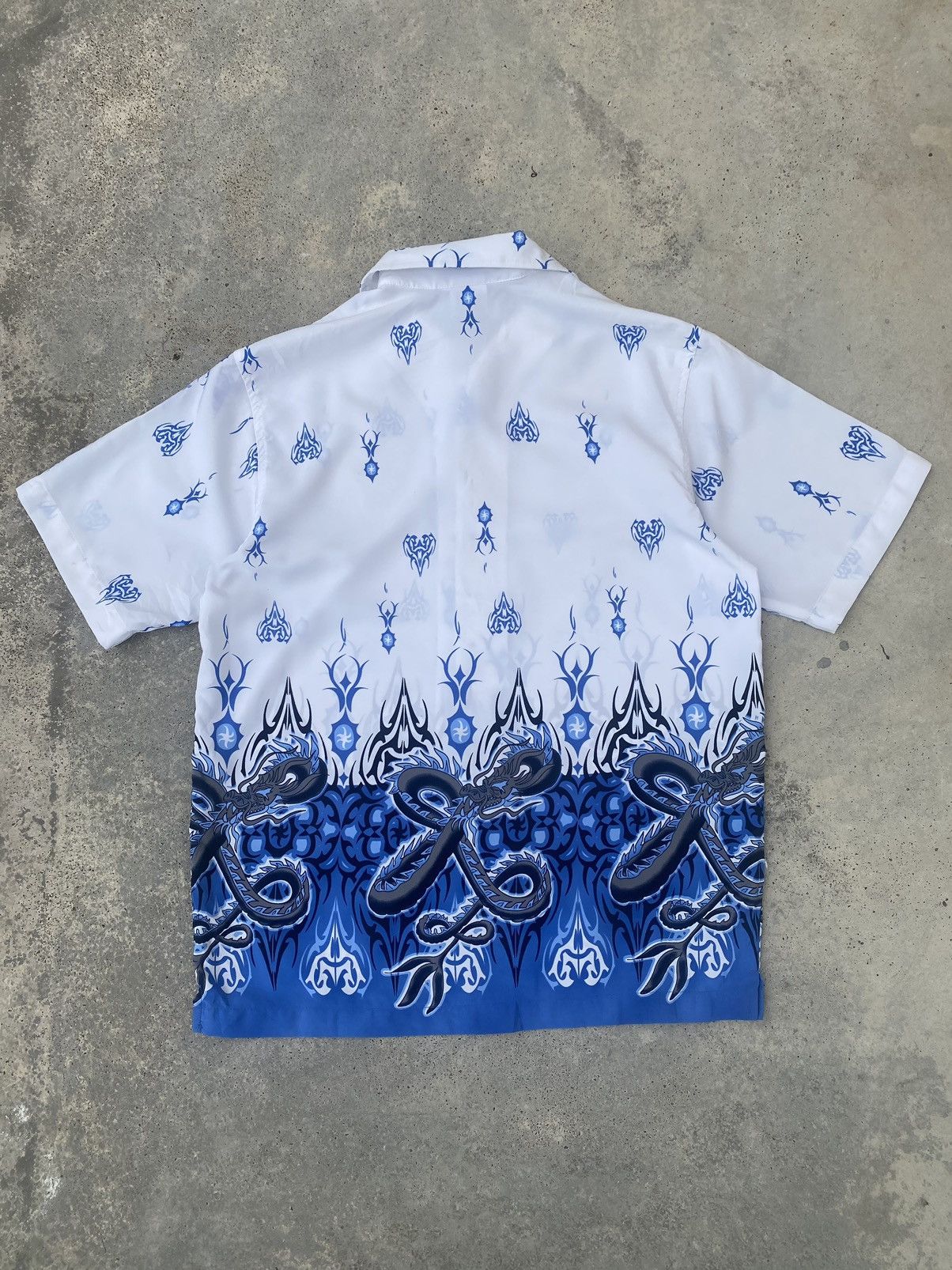 Sideout Vintage Sideout Flames Dragon Jnco Styled Button Up Shirt Size US M / EU 48-50 / 2 - 4 Thumbnail