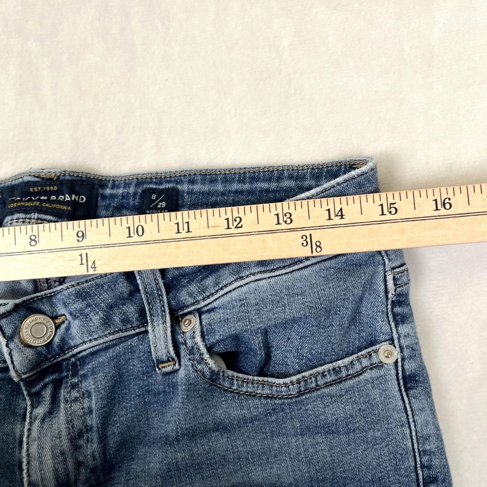 Lucky Brand Lucky Brand Lolita Skinny Jeans Womens 8/29 Medium Blue Wash Denim Slim 5-Pocket Rise Mid | 29in Inseam Size 30" / US 8 / IT 44 - 6 Thumbnail