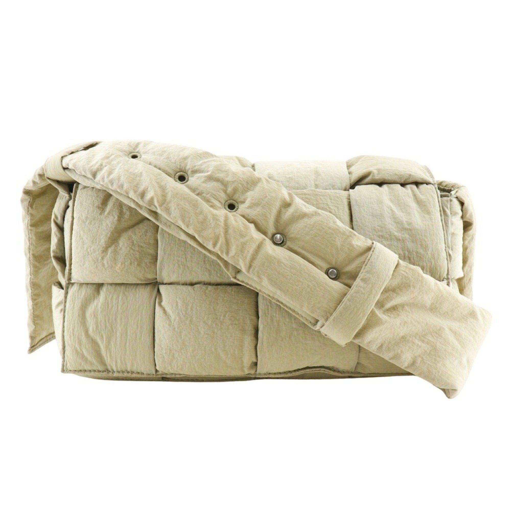 Bottega Veneta Bottega Veneta Padded Tech Cassette Shoulder Bag, Maxi Intrecciato Nylon, Khaki Type, Cassette, Unisex Size ONE SIZE - 1 Thumbnail