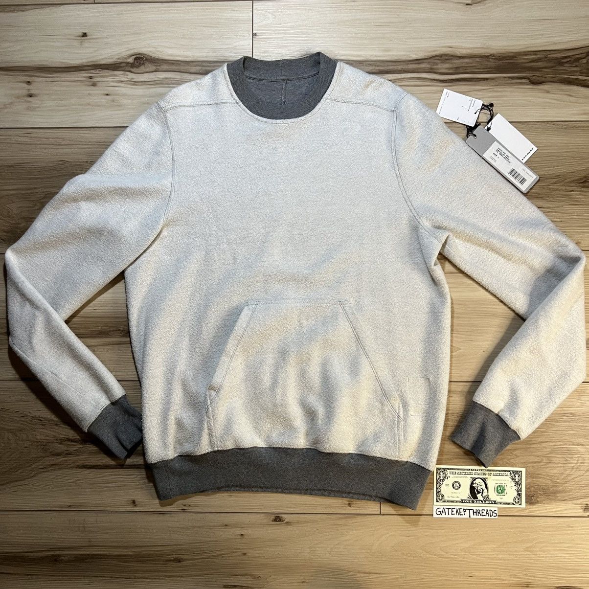 Rick Owens Drkshdw Rick Owens Reverse Melange Granbury Crewneck Sweatshirt Size US L / EU 52-54 / 3 - 1 Thumbnail