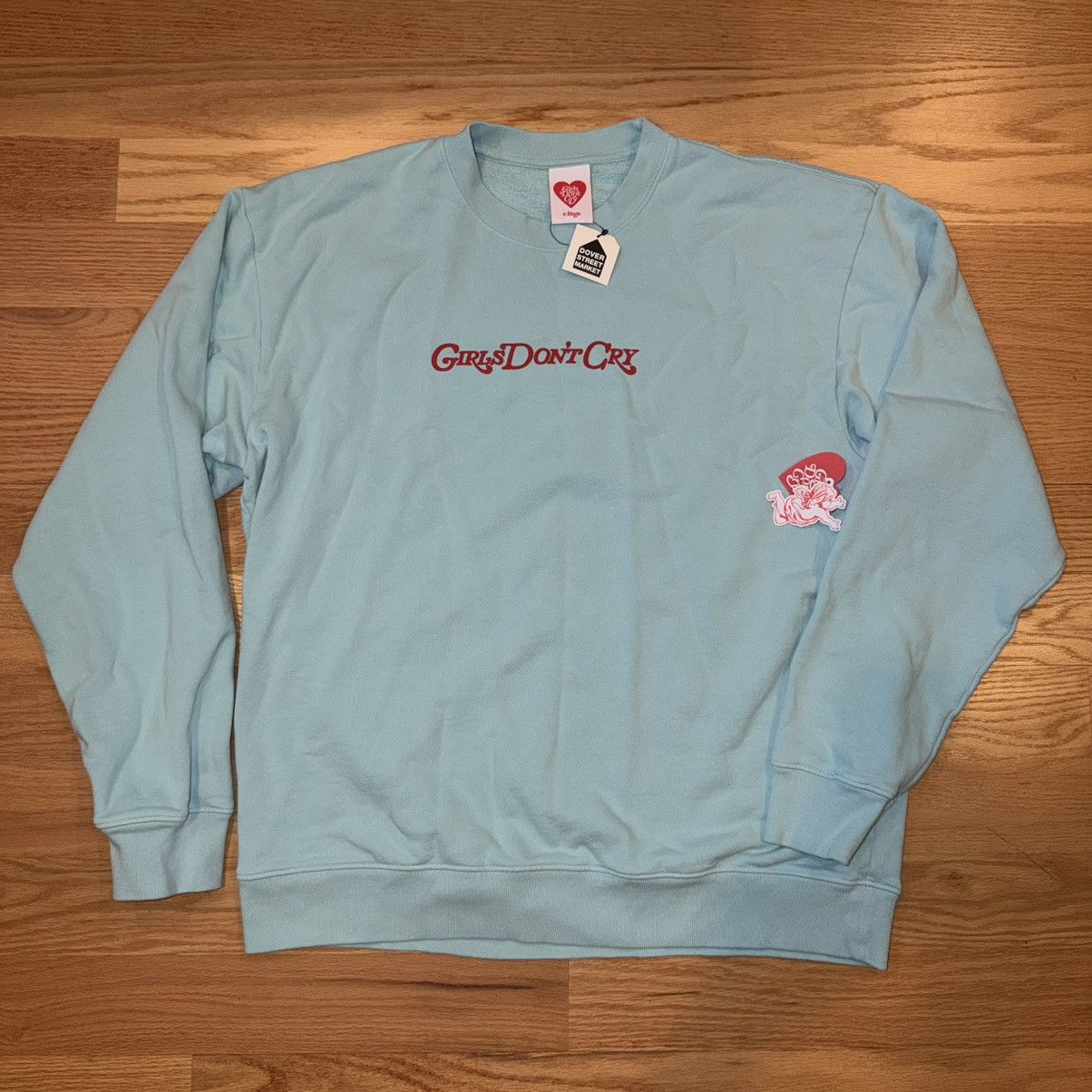 Girls Don't Cry GDC Angel Crewneck - Baby Blue Size US XL / EU 56 / 4 - 1 Thumbnail