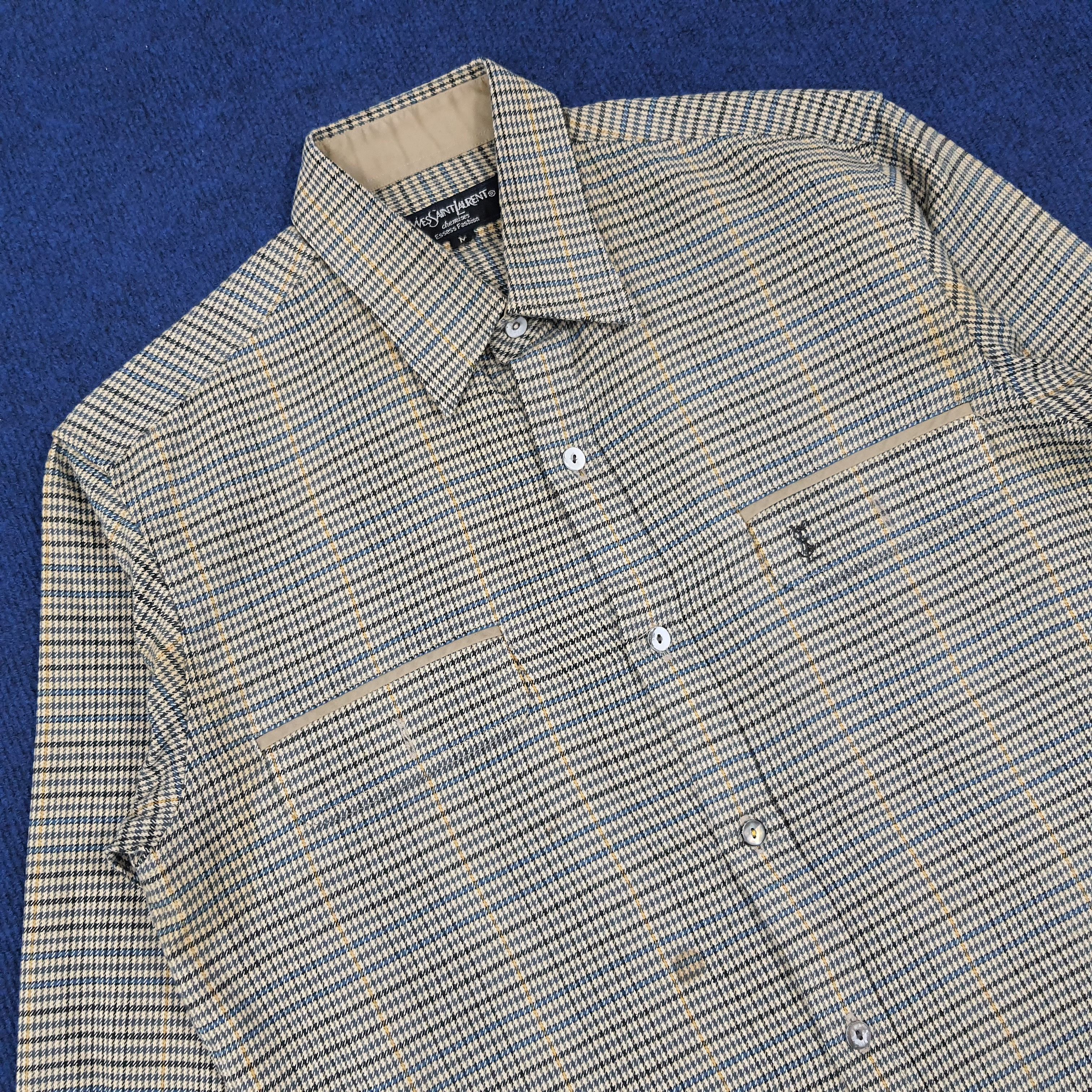 Vintage × Yves Saint Laurent Vintage Yves Saint Laurent Designer Button Up Shirt Size US S / EU 44-46 / 1 - 2 Thumbnail
