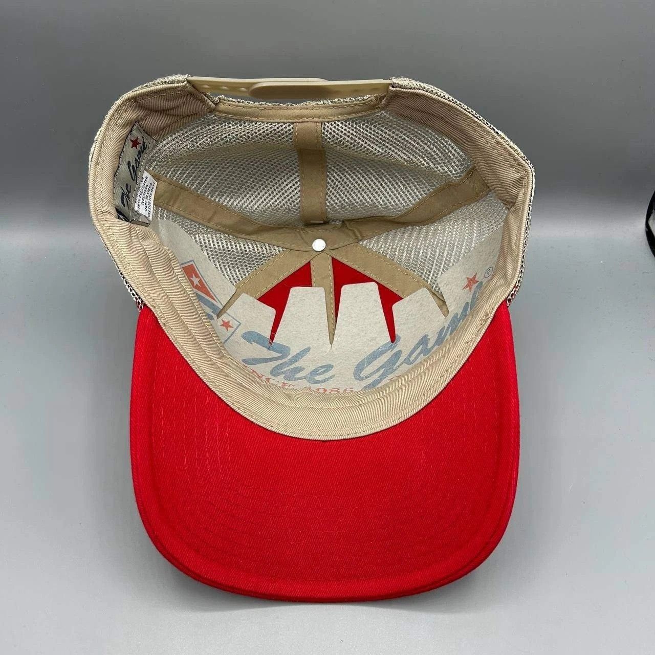 The Game Vintage Houston Cougars Trucker Hat Men Red NCAA Snap Back Size ONE SIZE - 2 Thumbnail