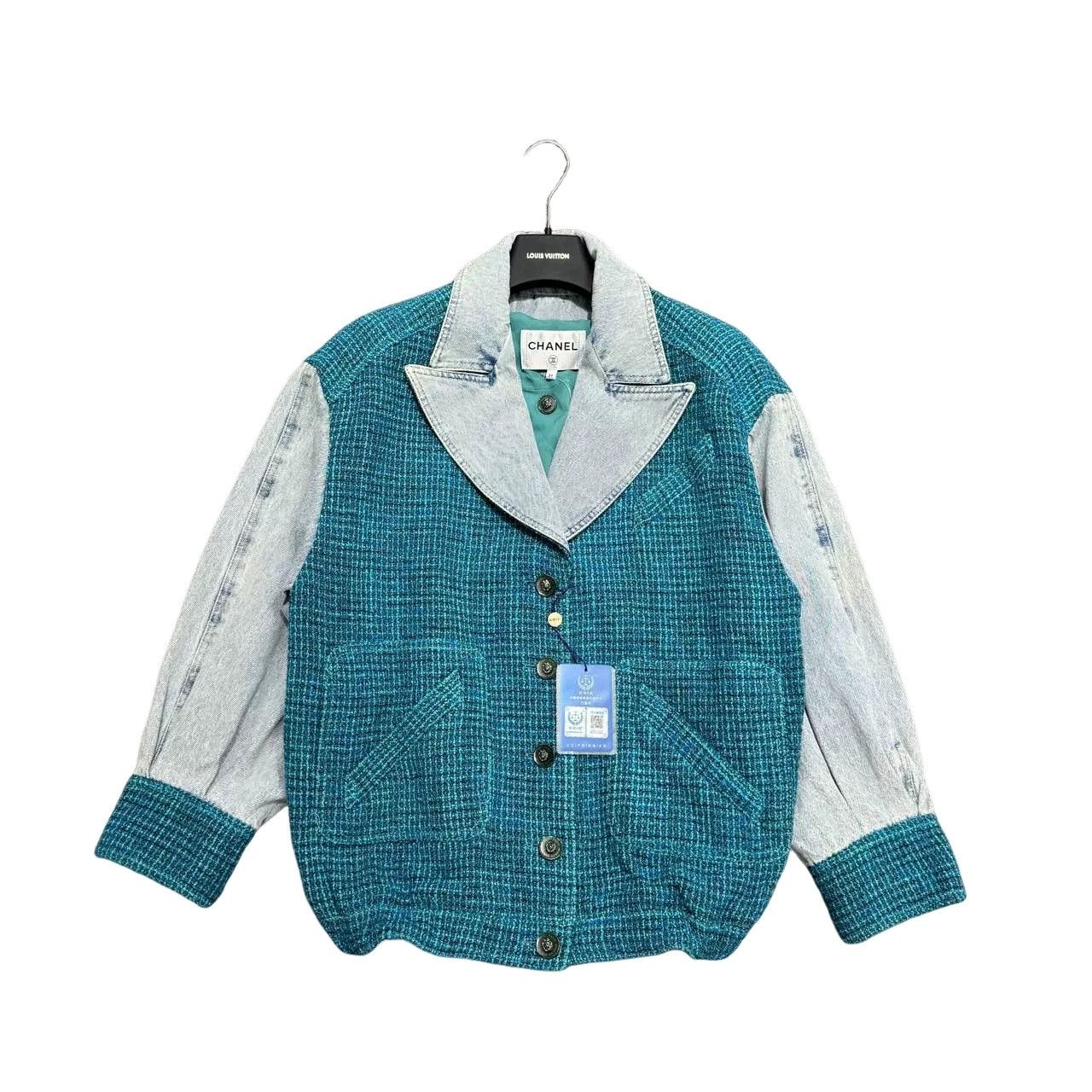 Chanel Chanel Tweed and Denim Jacket Size 34 Size XS / US 0-2 / IT 36-38 - 1 Thumbnail